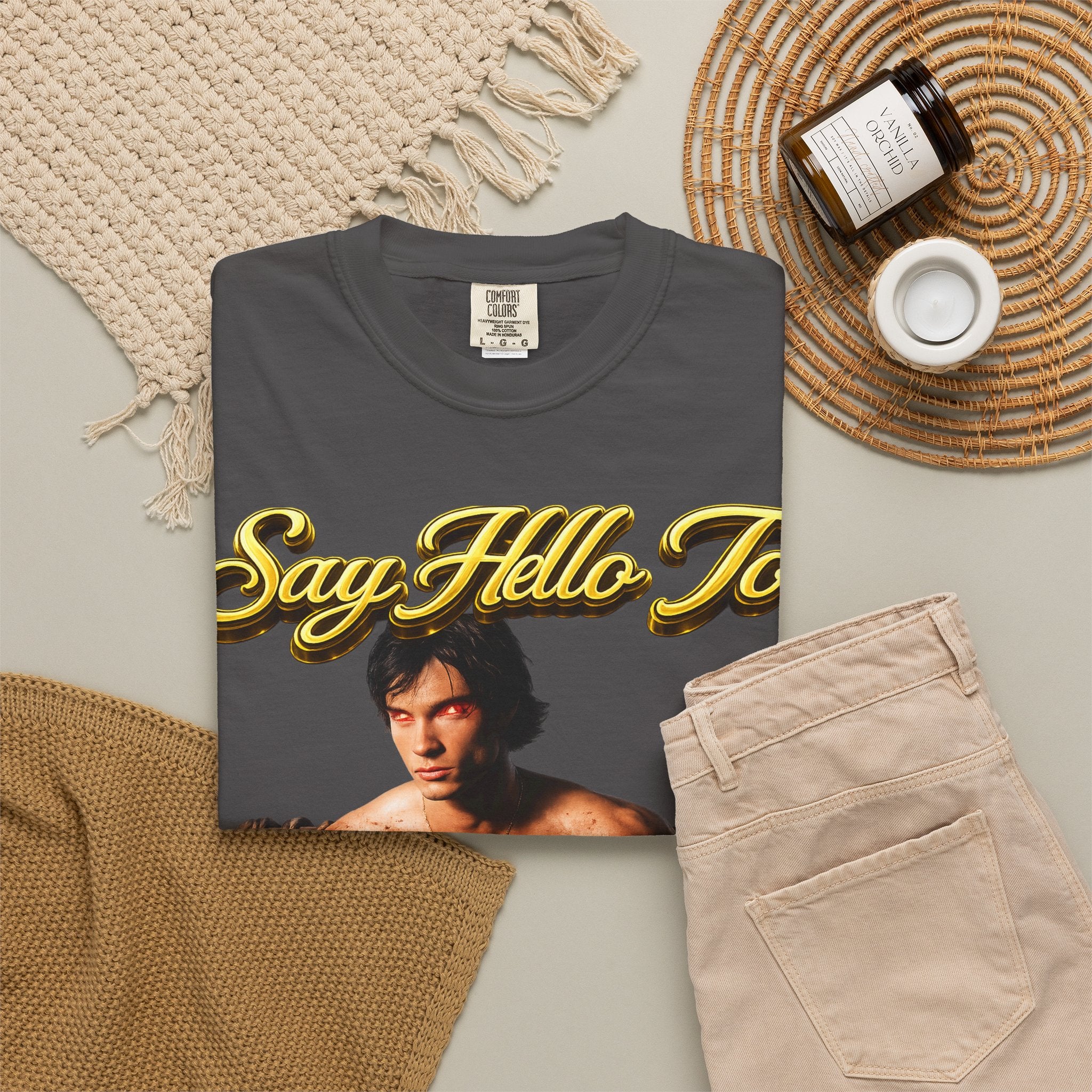 T-Shirt — Say Hello To The House of El Graphic Tee Printify