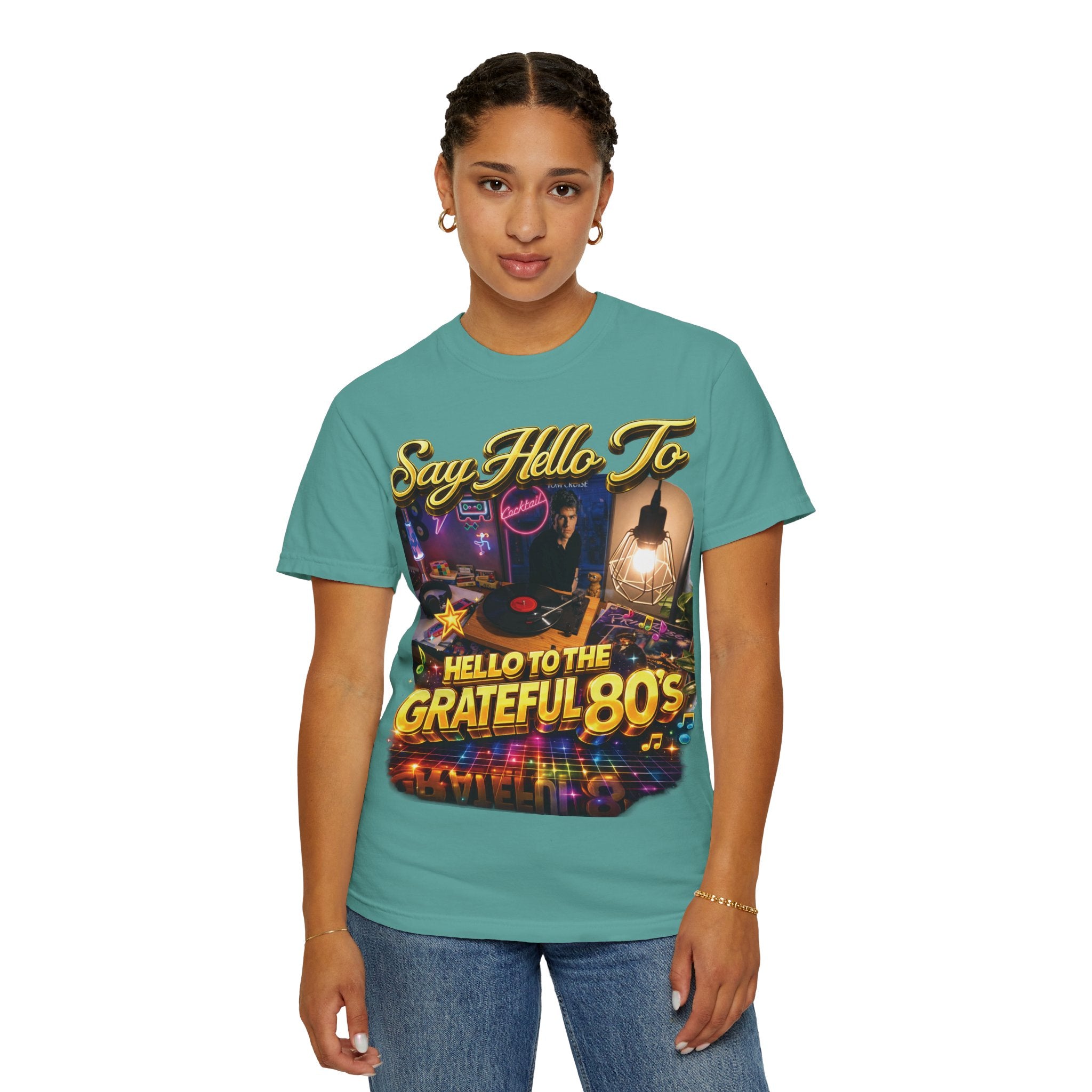 Hello to the Grateful 80s T-Shirt — Retro 1980s Music Vintage Tee Printify