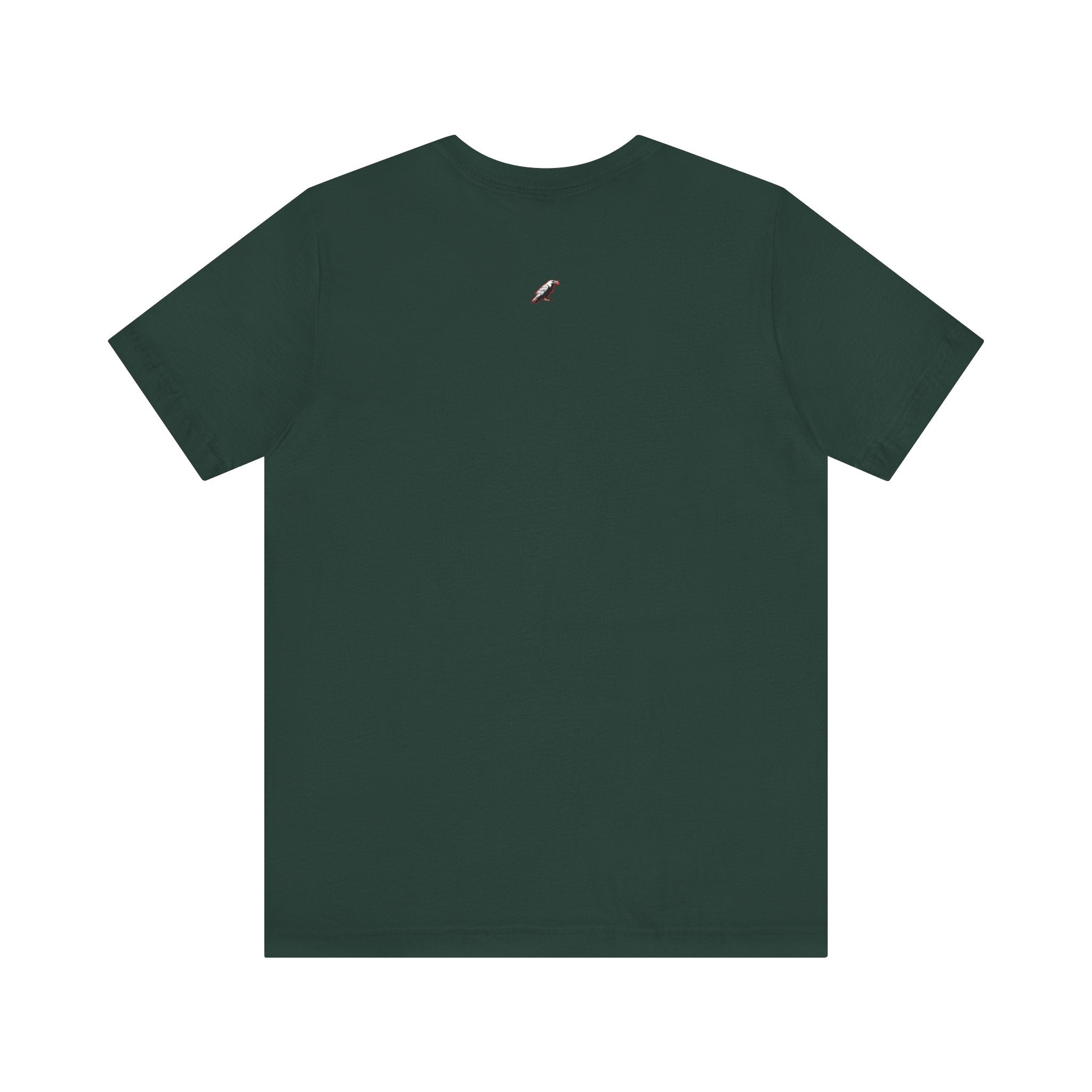 Horror Mask Split Face Tee — "Say Hello To Your Family and Friends" Graphic T-Shirt Printify