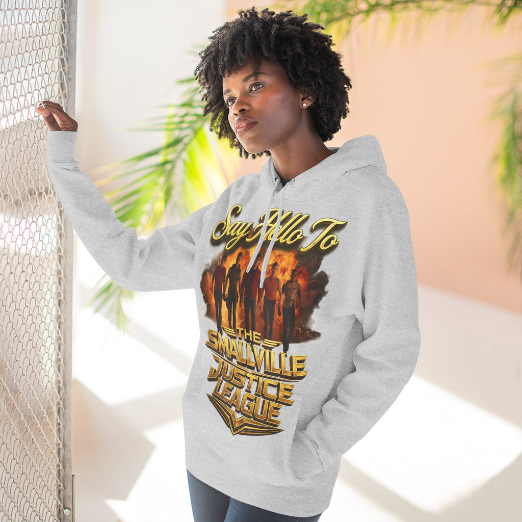 Smallville 'Say Hello To Smallville Justice League' Vintage TV Hoodie Printify