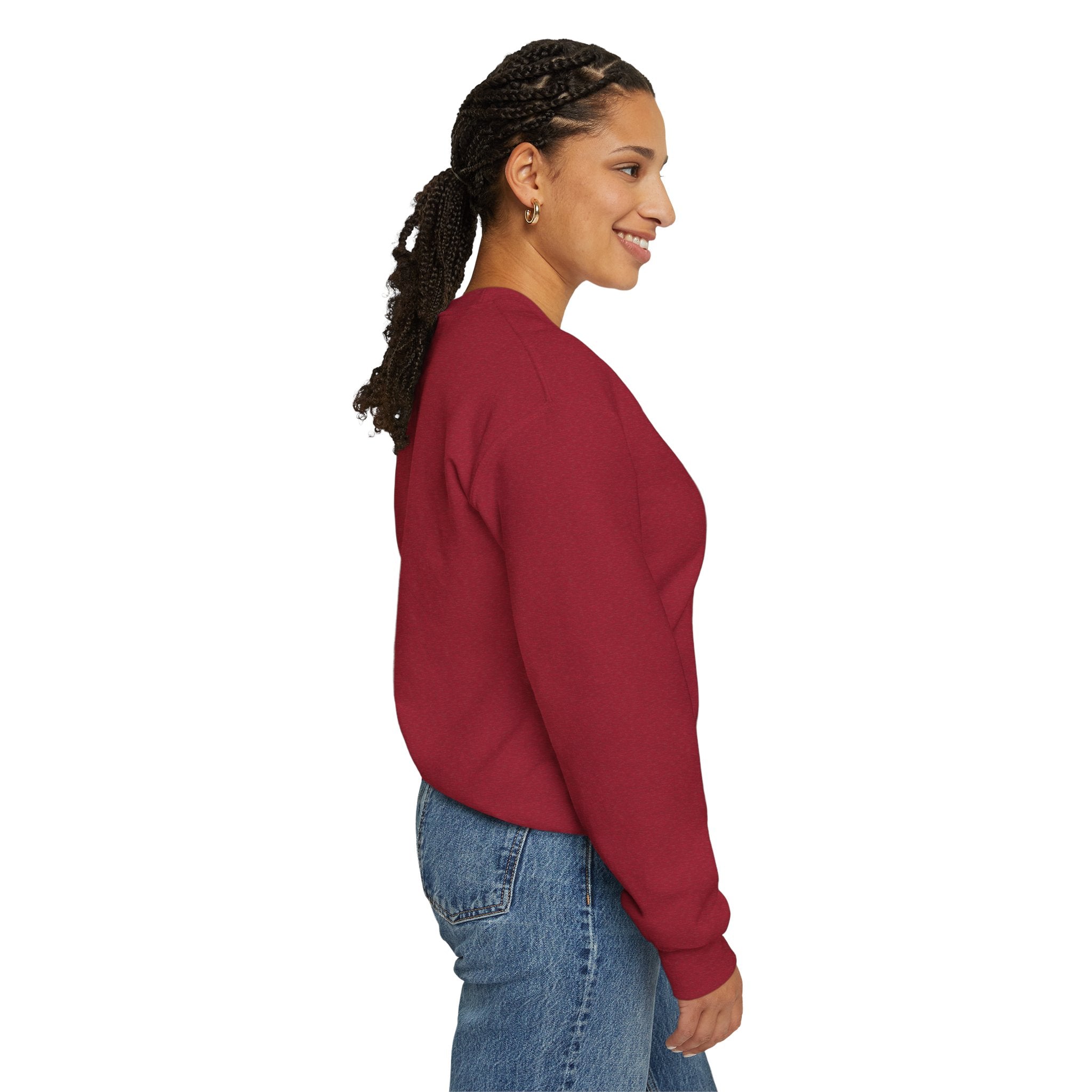 Crewneck Sweatshirt — "Fortune Favors the Prepared Mind" Motivational Design Printify