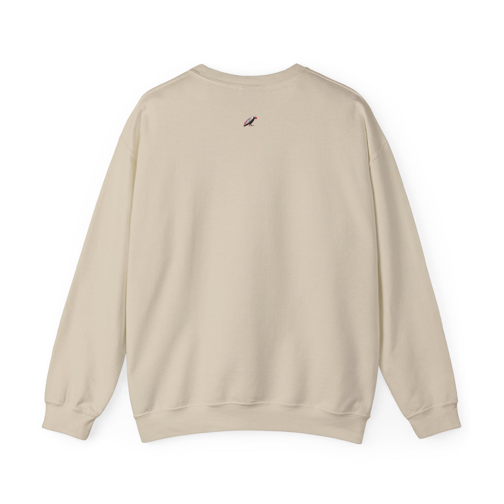 Working From Home Sweatshirt – "Say Hello To" Scenic Home Office Crewneck Printify