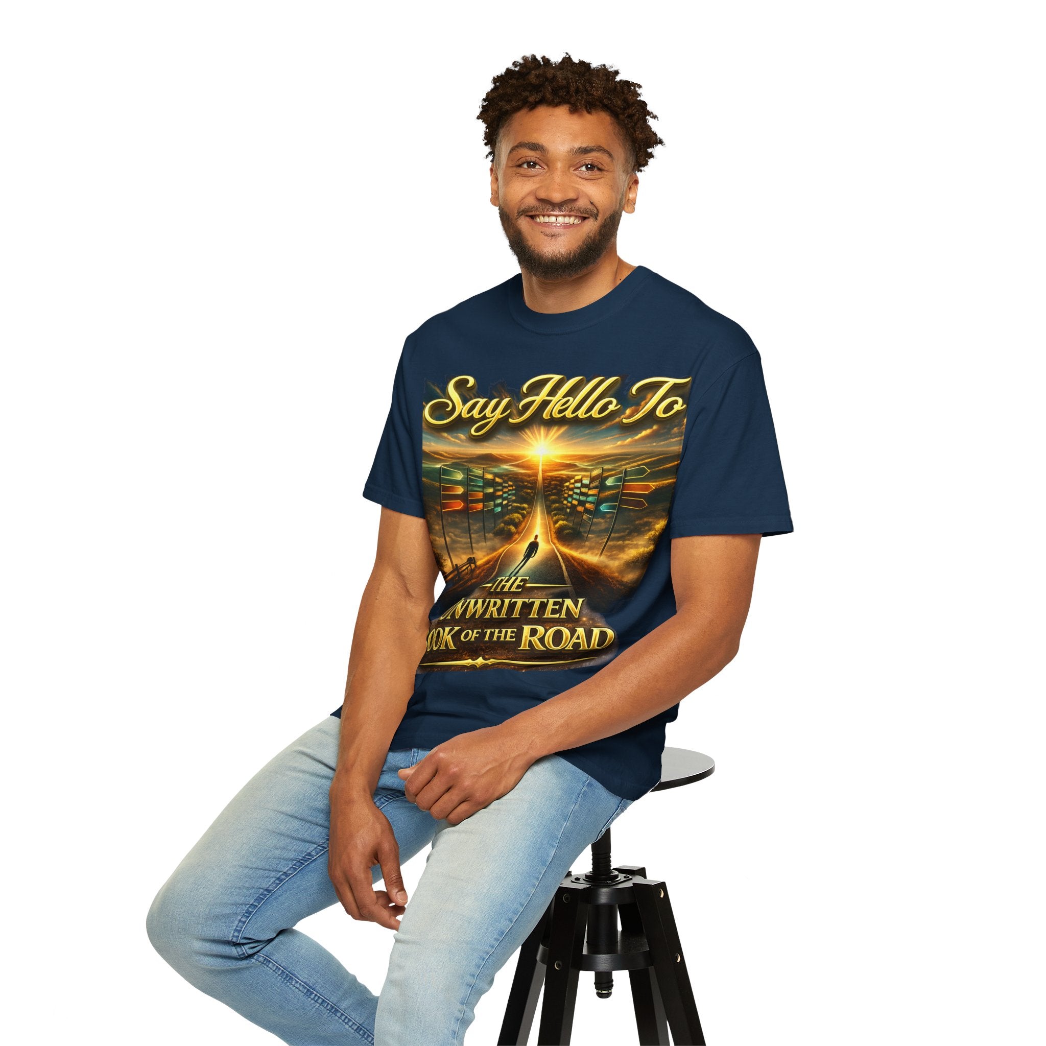 Say Hello To The Unwritten Book Of The Road T-Shirt Printify