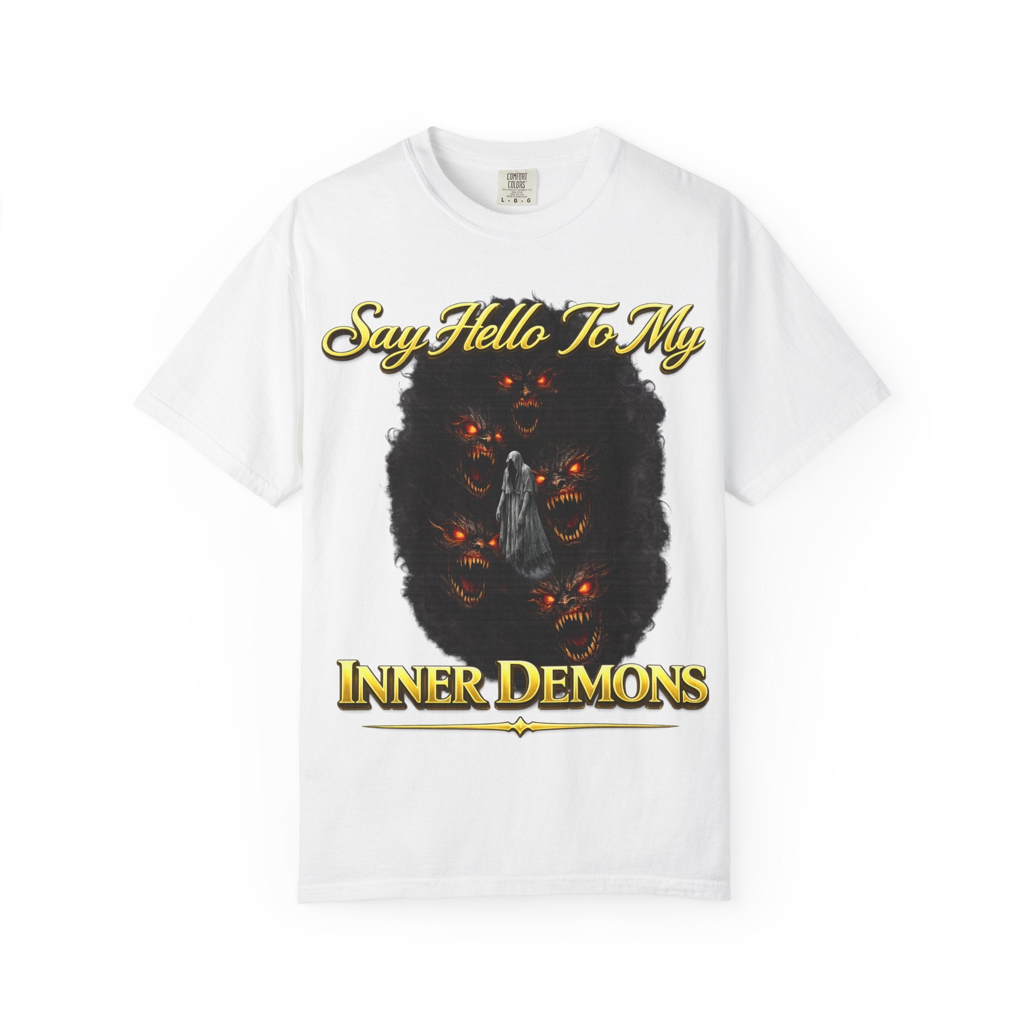 Inner Demons T-Shirt — "Say Hello To My Inner Demons" Graphic Tee Printify