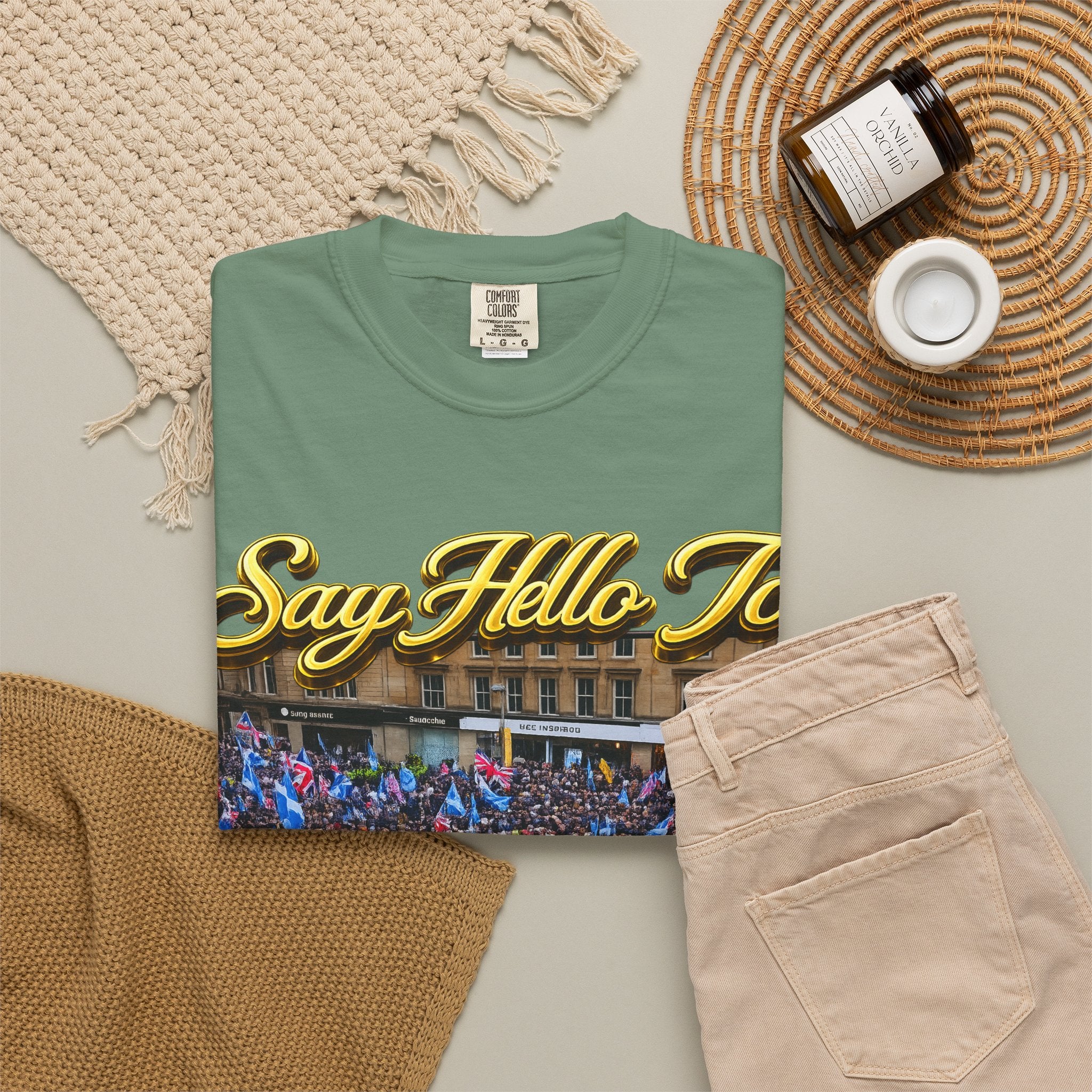 Say Hello To Scotland Saying Send Them Home T-Shirt Printify