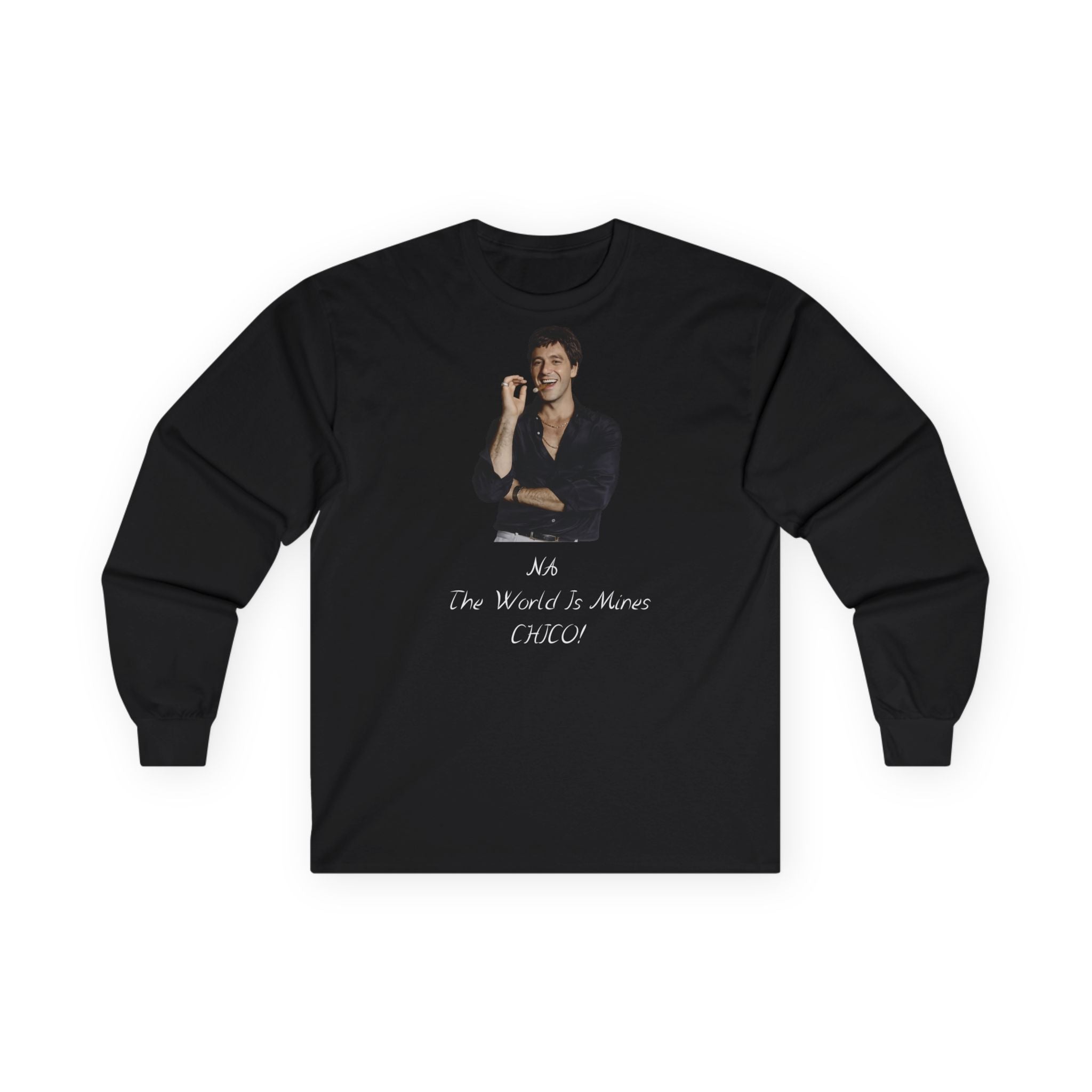 The World Is Yours Photo Graphic Long Sleeve Tee Printify