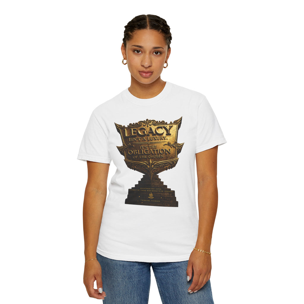 Legacy & Honor Trophy T-Shirt – "Legacy is an Obligation" Graphic Tee Printify
