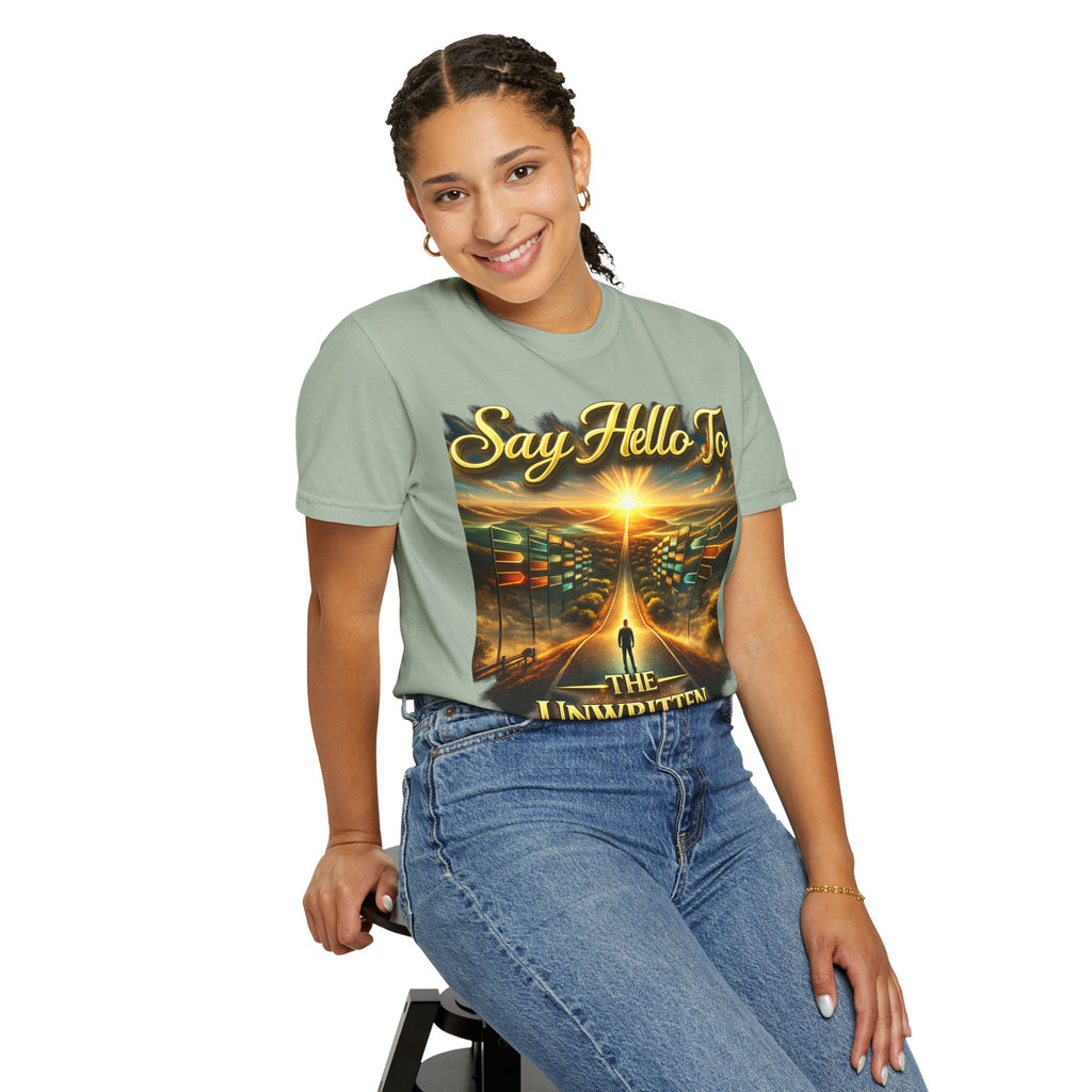 Say Hello To The Unwritten Book Of The Road T-Shirt Printify