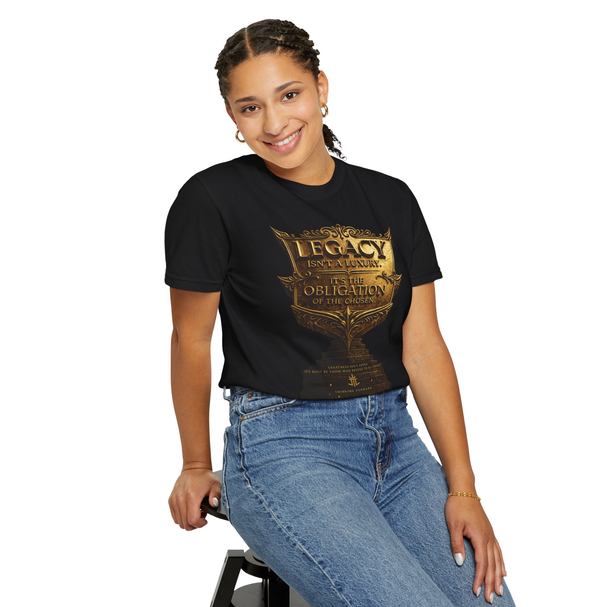 Legacy & Honor Trophy T-Shirt – "Legacy is an Obligation" Graphic Tee Printify