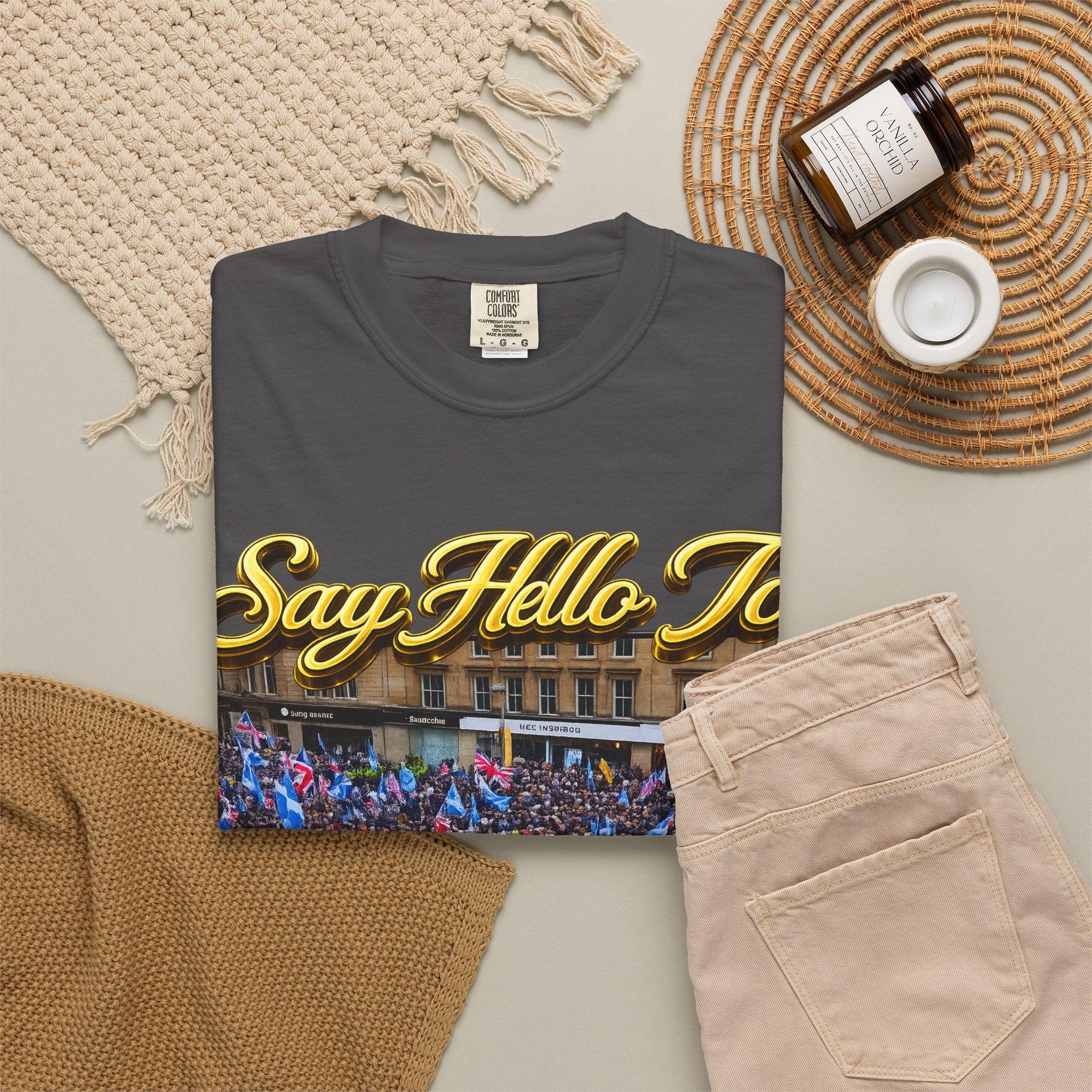 Say Hello To Scotland Saying Send Them Home T-Shirt Printify