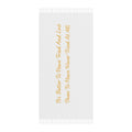 Boho Beach Towel — Inspirational Quote Fringe Towel Printify
