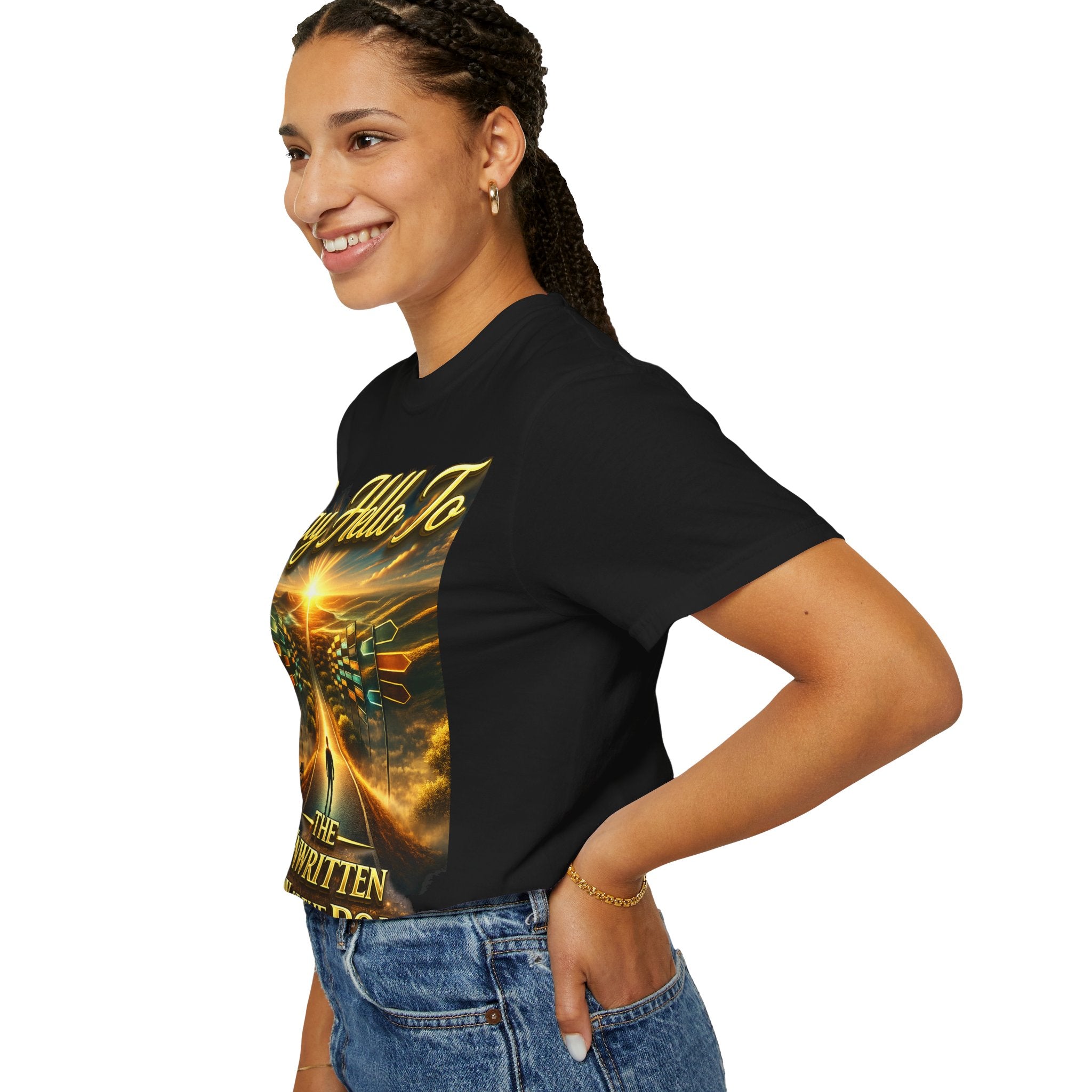Say Hello To The Unwritten Book Of The Road T-Shirt Printify