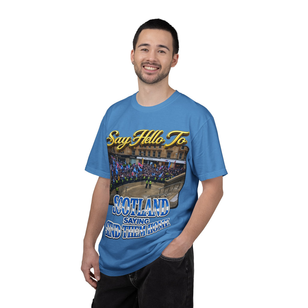 Say Hello To Scotland Saying Send Them Home T-Shirt Printify