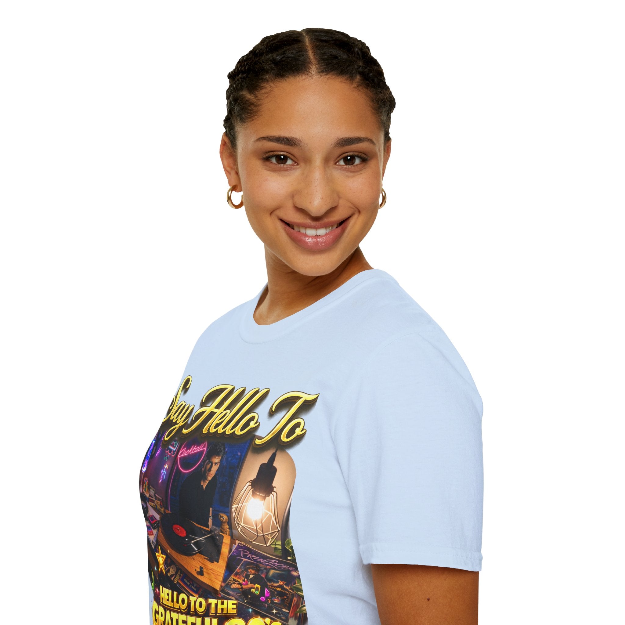Say Hello To The Grateful 80s T-Shirt — Retro 80s Music Vintage Tee Printify