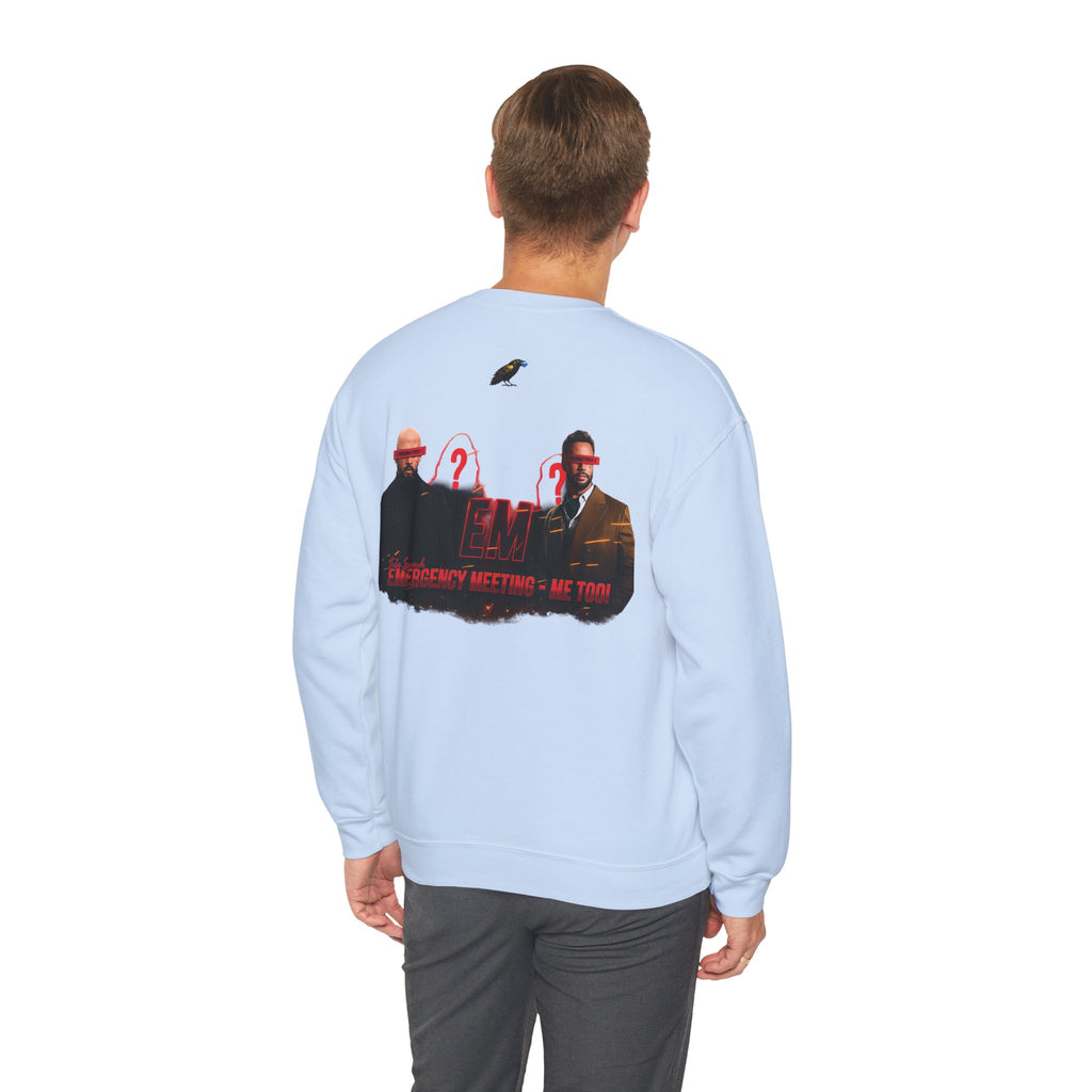 Crewneck Sweatshirt — 'Say Hello To Brotherhood' Graphic Pullover Printify