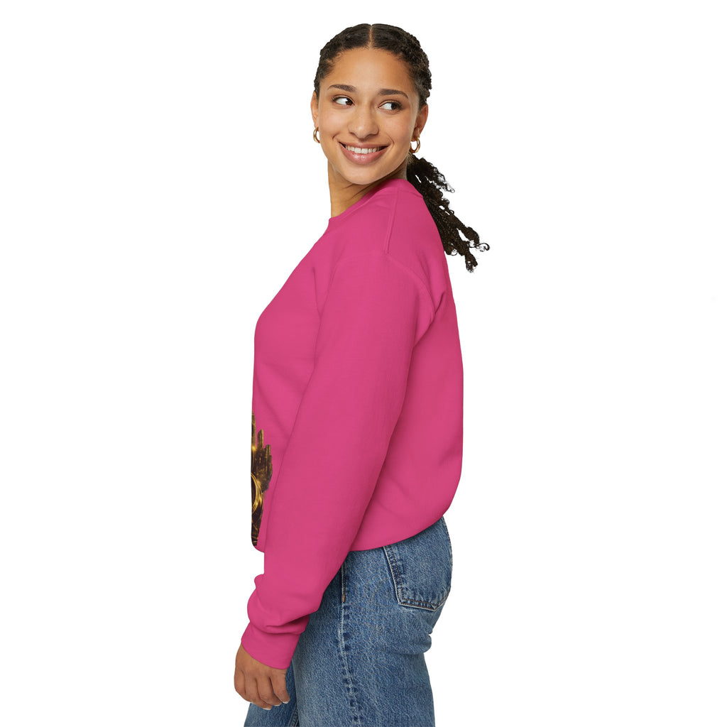 Crewneck Sweatshirt — "Fortune Favors the Prepared Mind" Motivational Design Printify