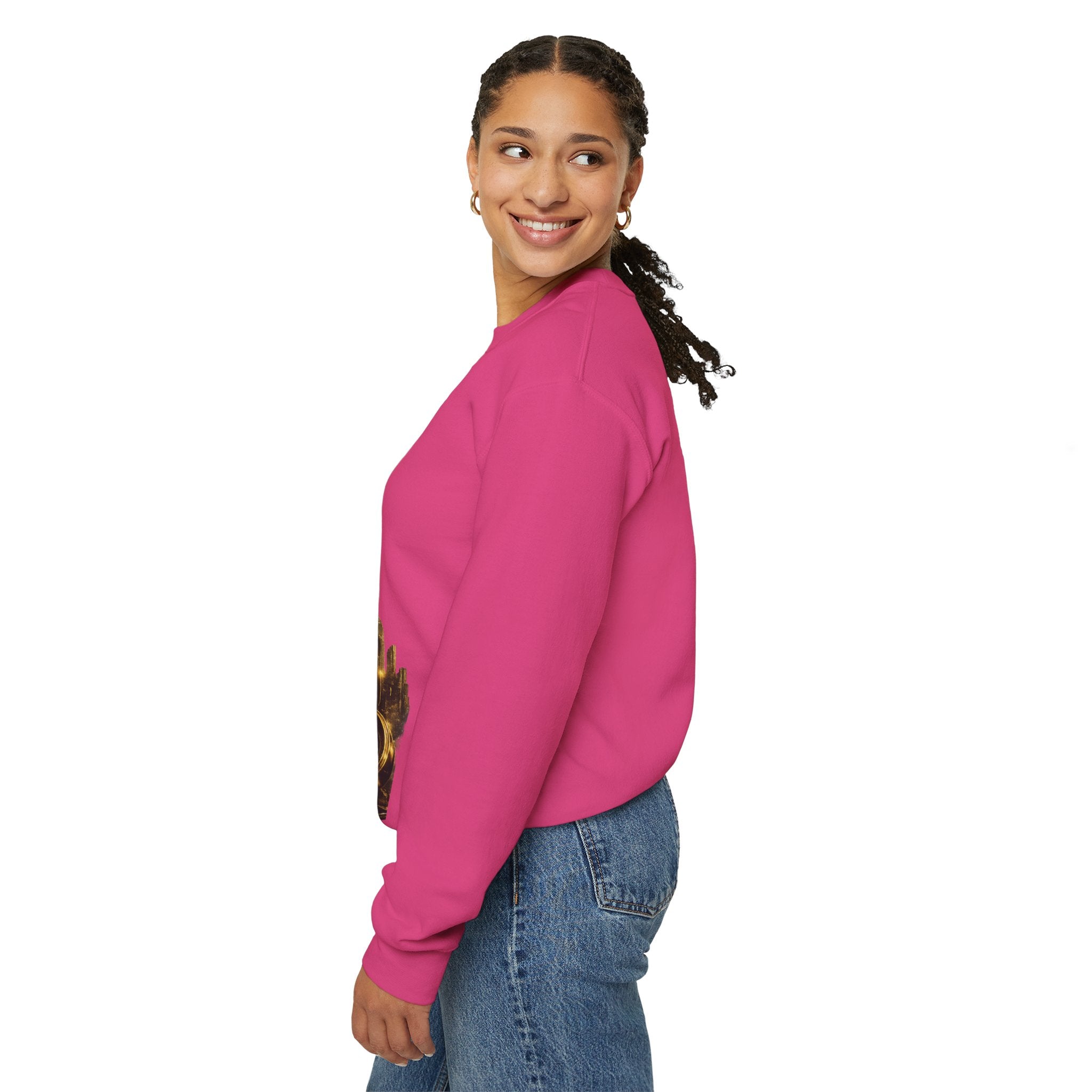 Crewneck Sweatshirt — "Fortune Favors the Prepared Mind" Motivational Design Printify