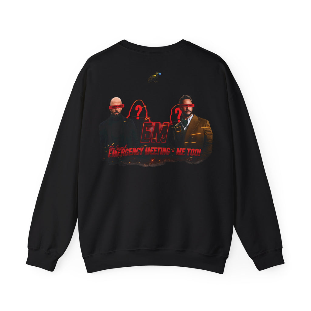 Crewneck Sweatshirt — 'Say Hello To Brotherhood' Graphic Pullover Printify
