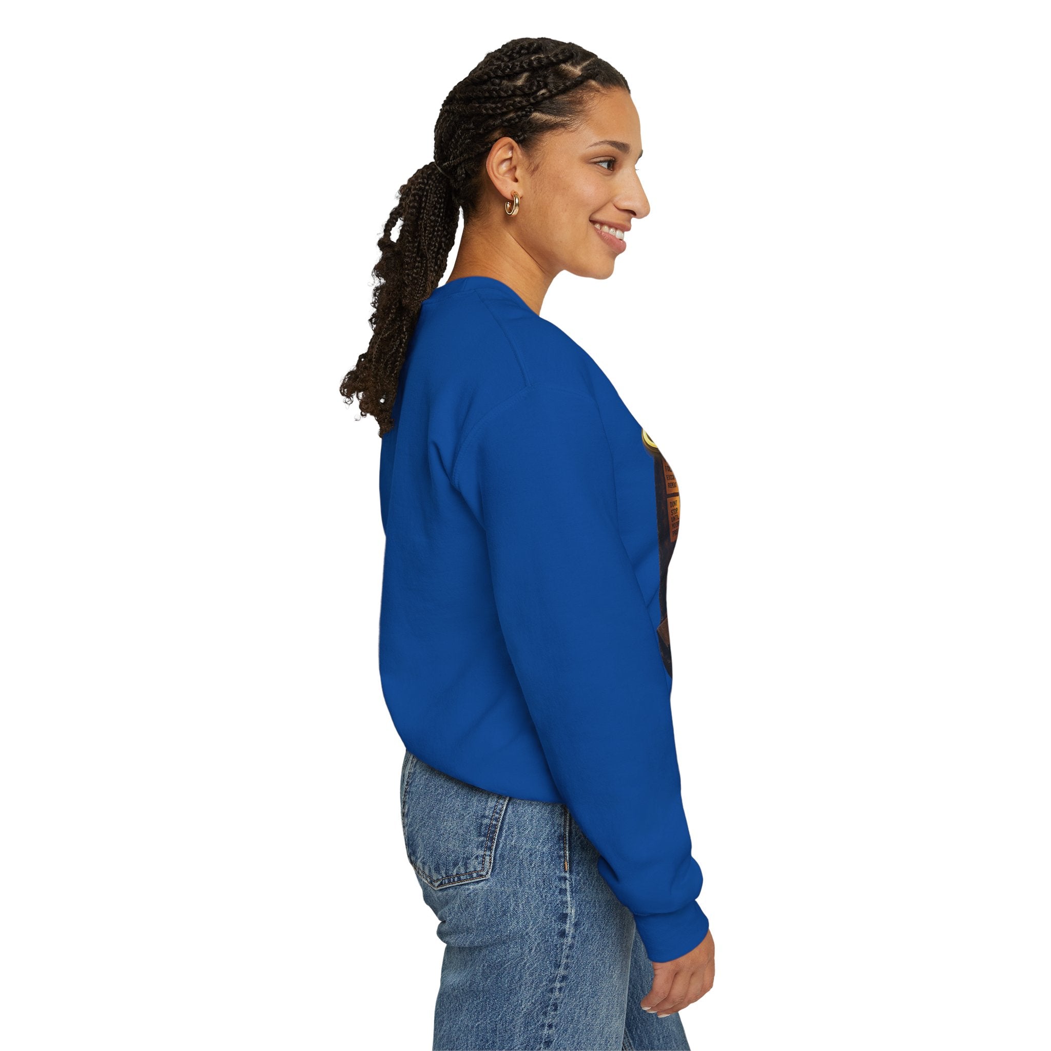 The Grind That Never Sleeps Crewneck Sweatshirt — Motivational Hustle Sweatshirt Printify
