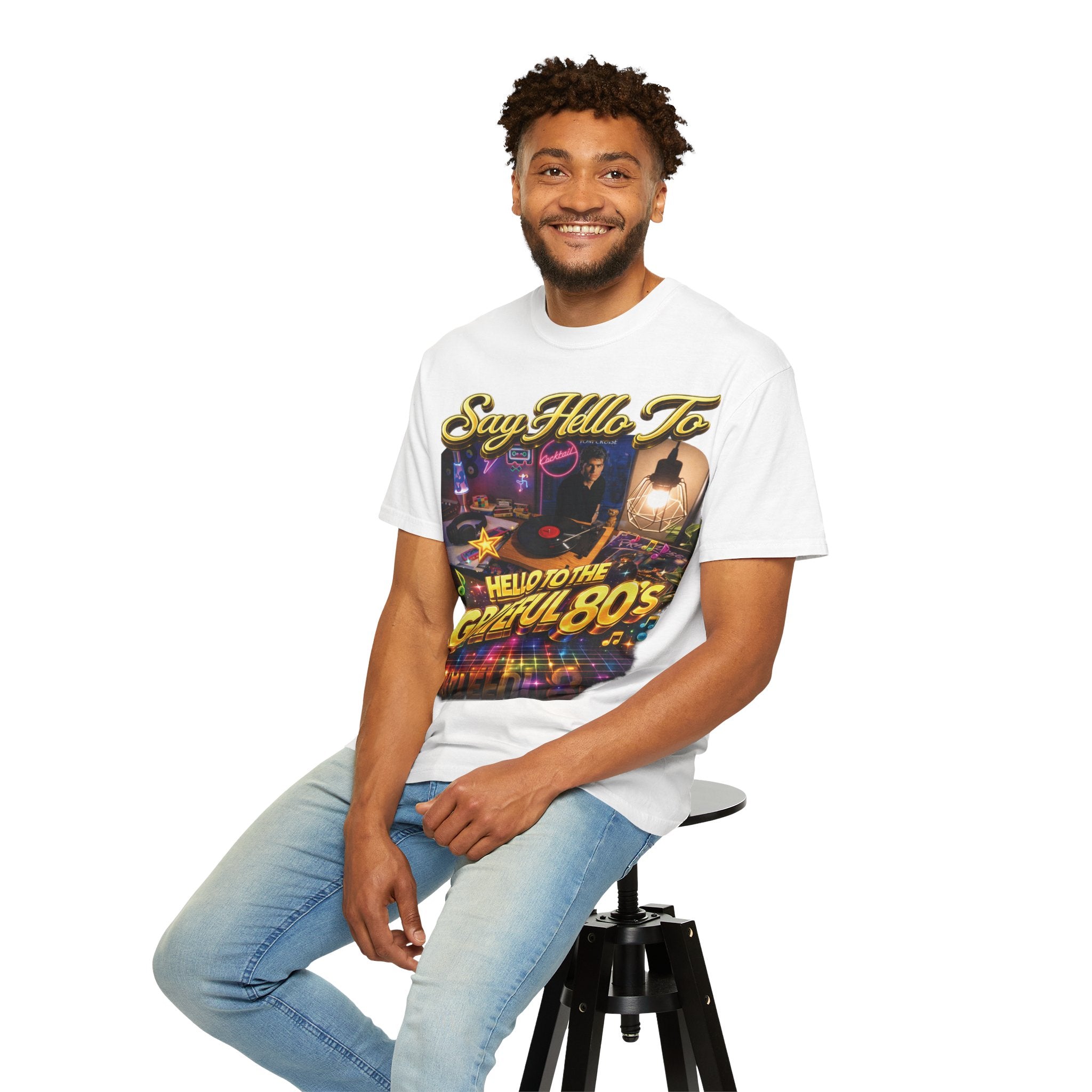 Hello to the Grateful 80s T-Shirt — Retro 1980s Music Vintage Tee Printify
