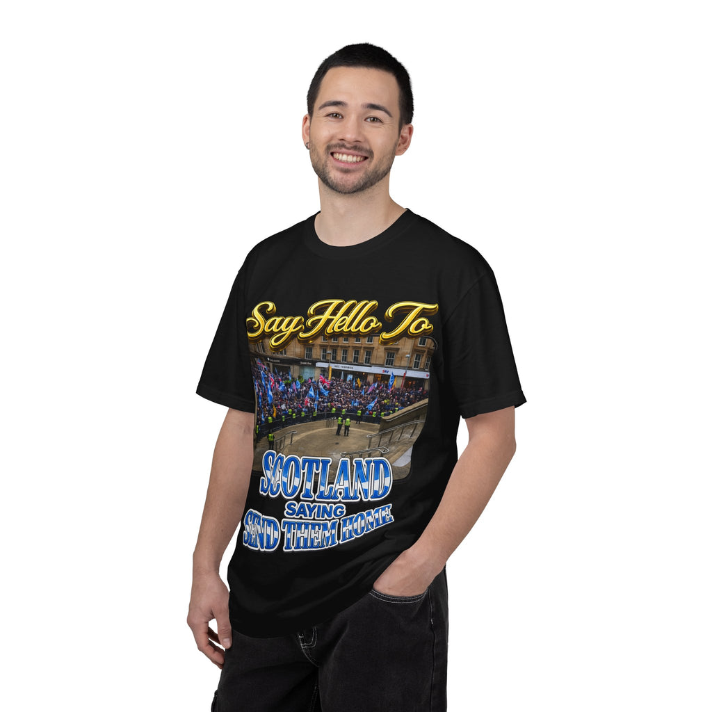 Say Hello To Scotland Saying Send Them Home T-Shirt Printify