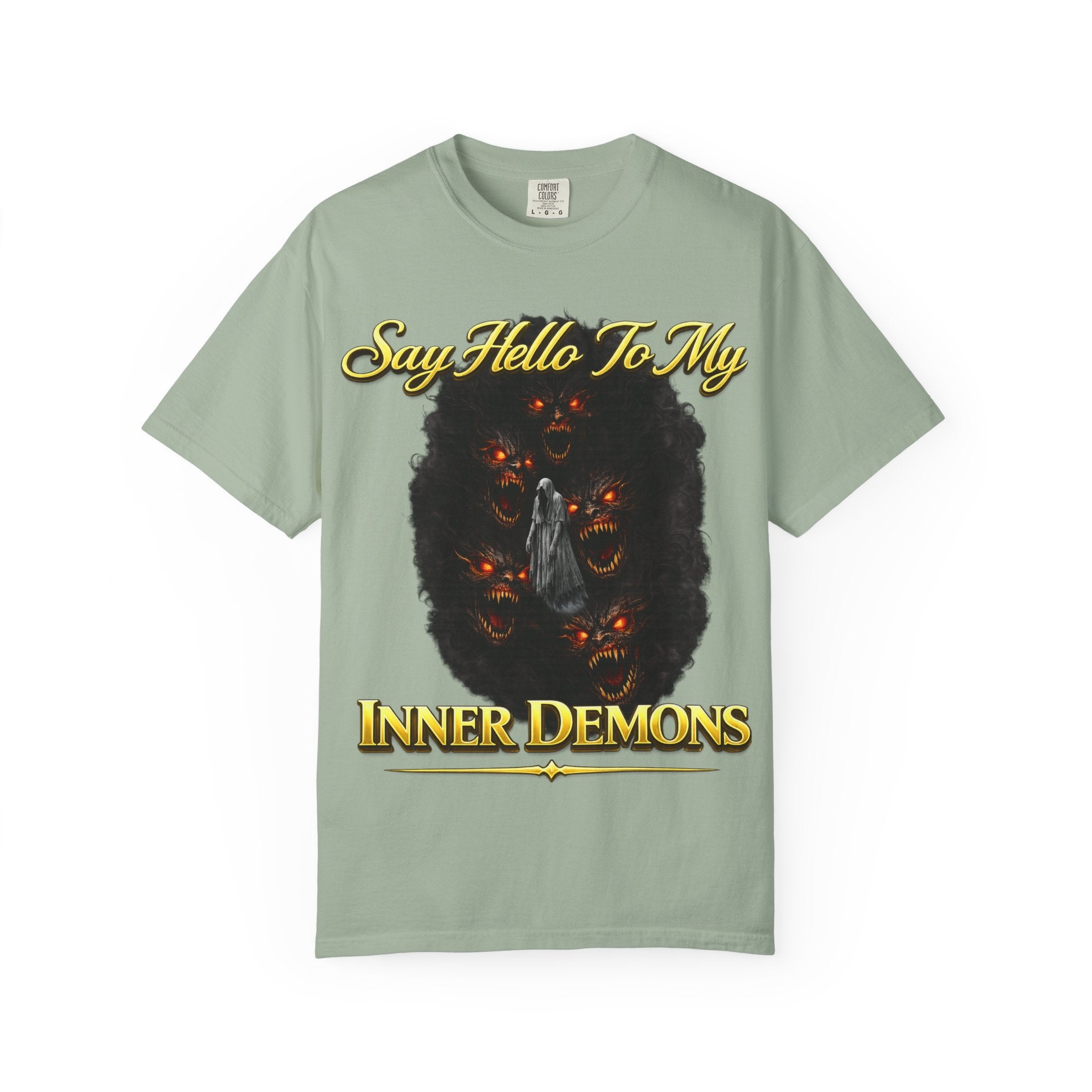 Inner Demons T-Shirt — "Say Hello To My Inner Demons" Graphic Tee Printify