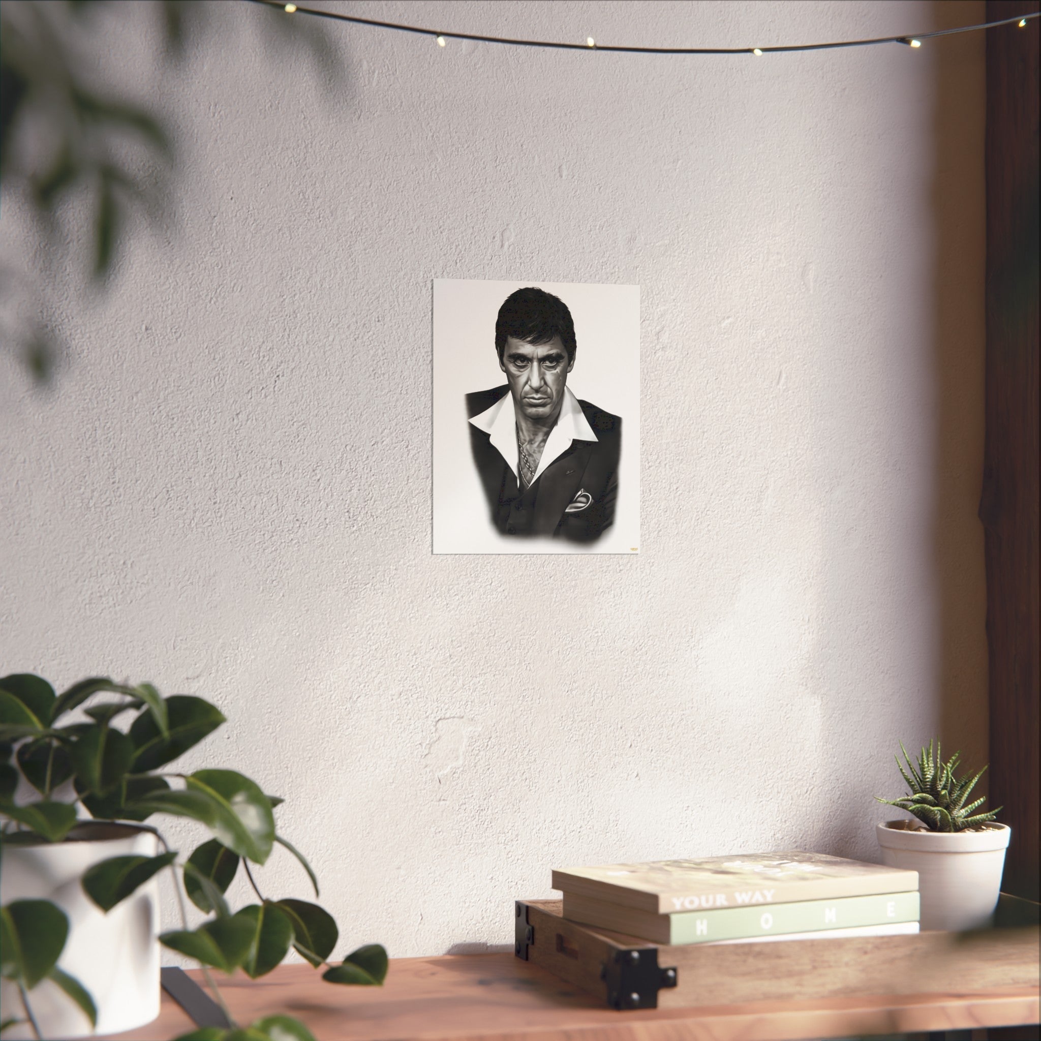 Vintage Noir Portrait Poster — Black & White Fine Art Wall Print Printify
