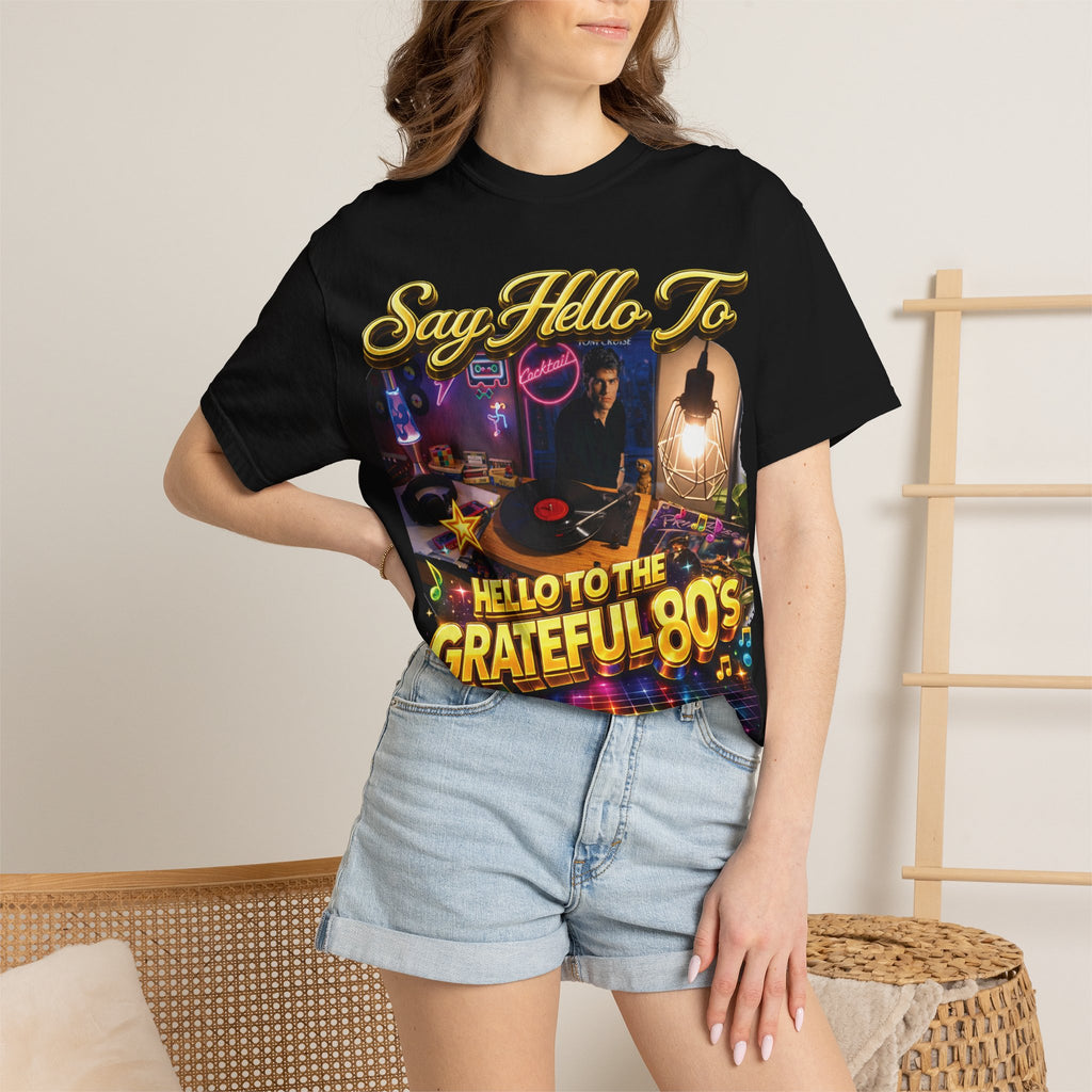 Hello to the Grateful 80s T-Shirt — Retro 1980s Music Vintage Tee Printify
