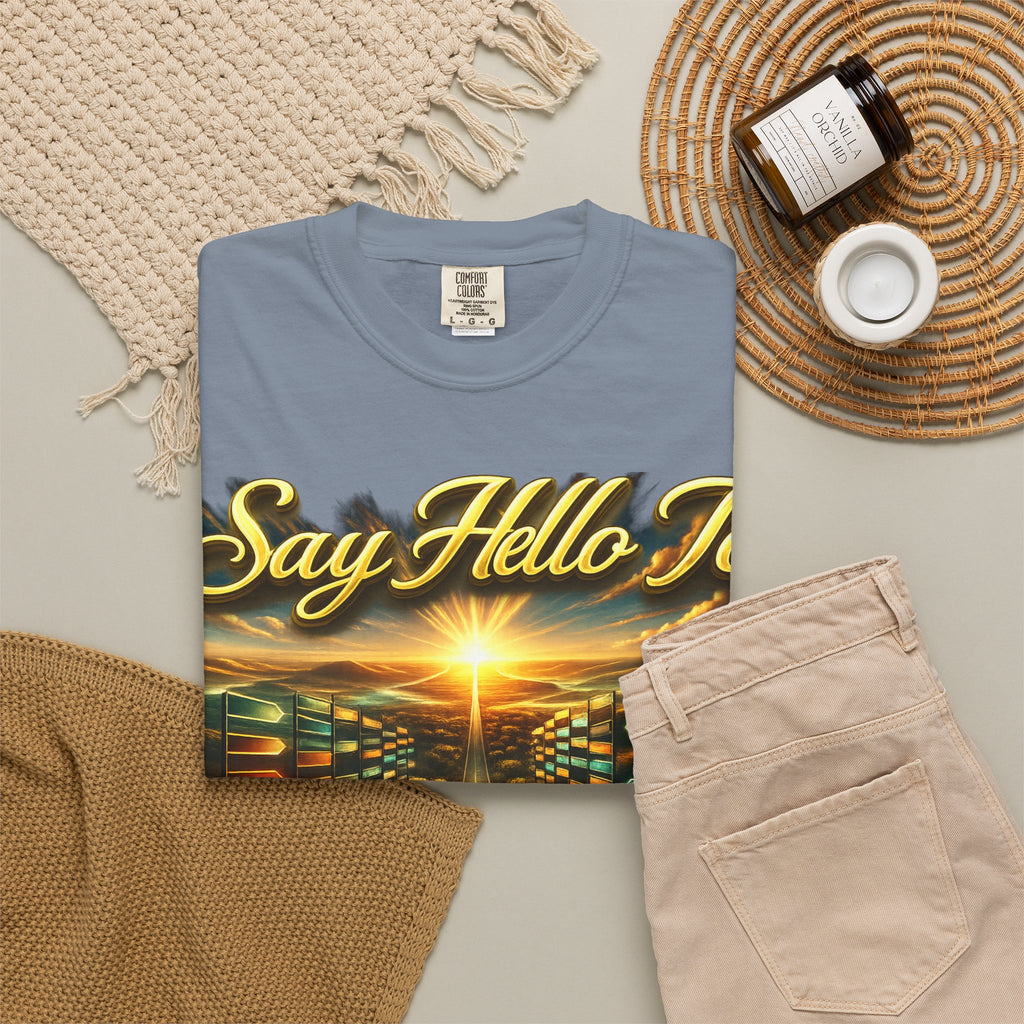 Say Hello To The Unwritten Book Of The Road T-Shirt Printify