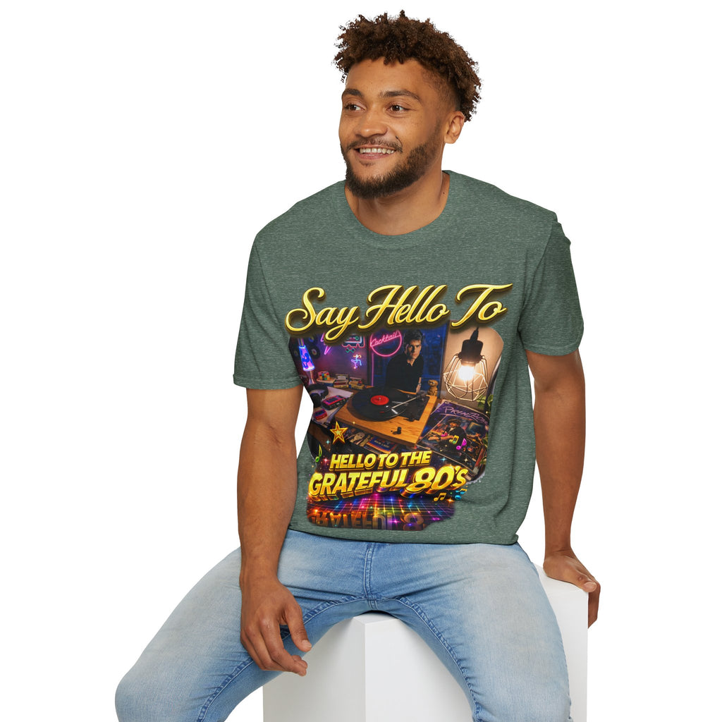 Say Hello To The Grateful 80s T-Shirt — Retro 80s Music Vintage Tee Printify