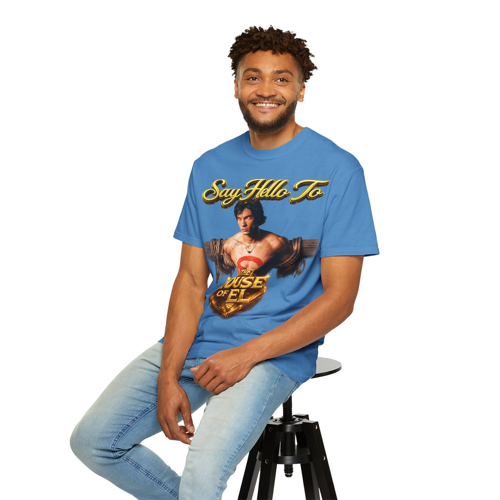 T-Shirt — Say Hello To The House of El Graphic Tee Printify