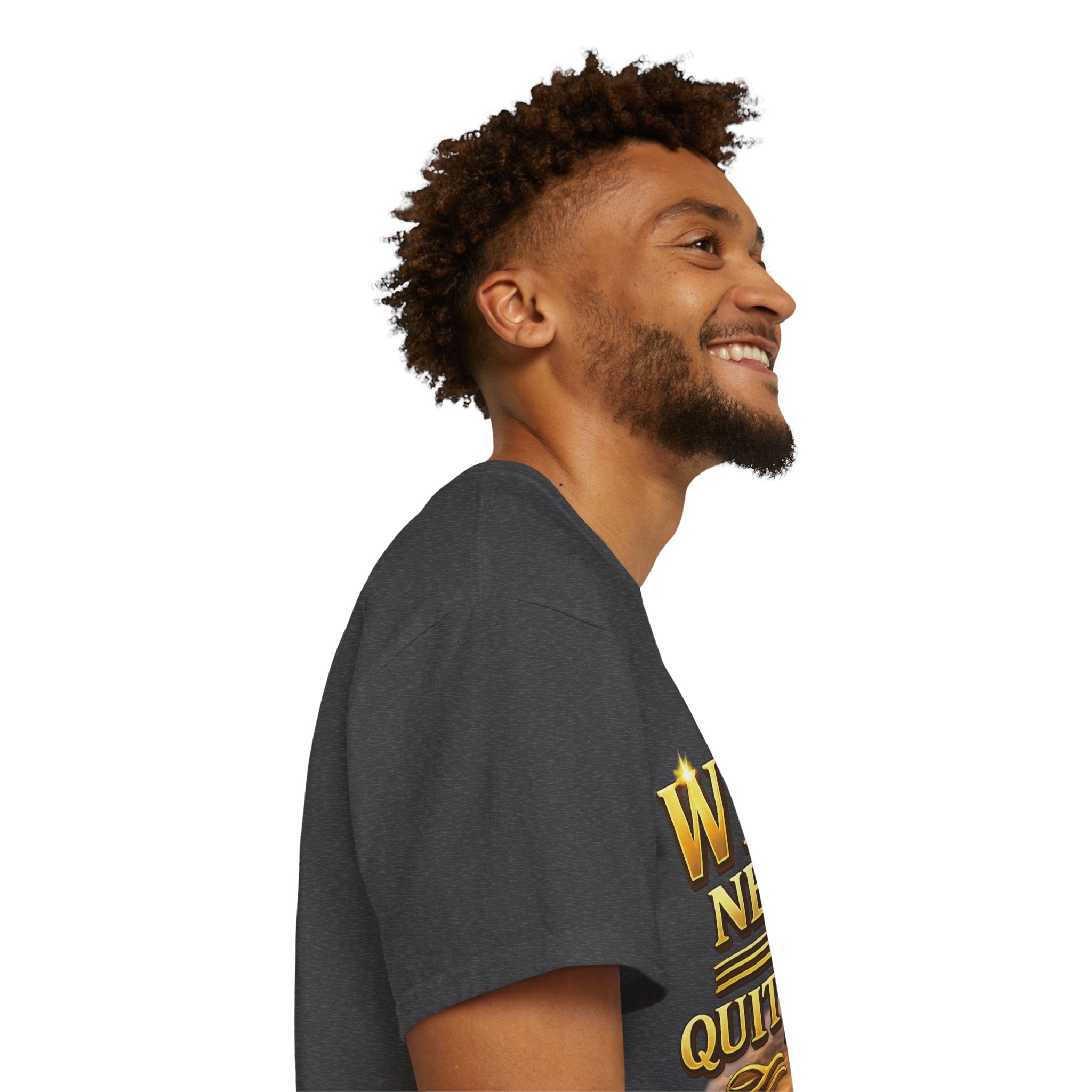 Winners Never Quit Inspirational Tee — Motivational Quote Shirt Printify