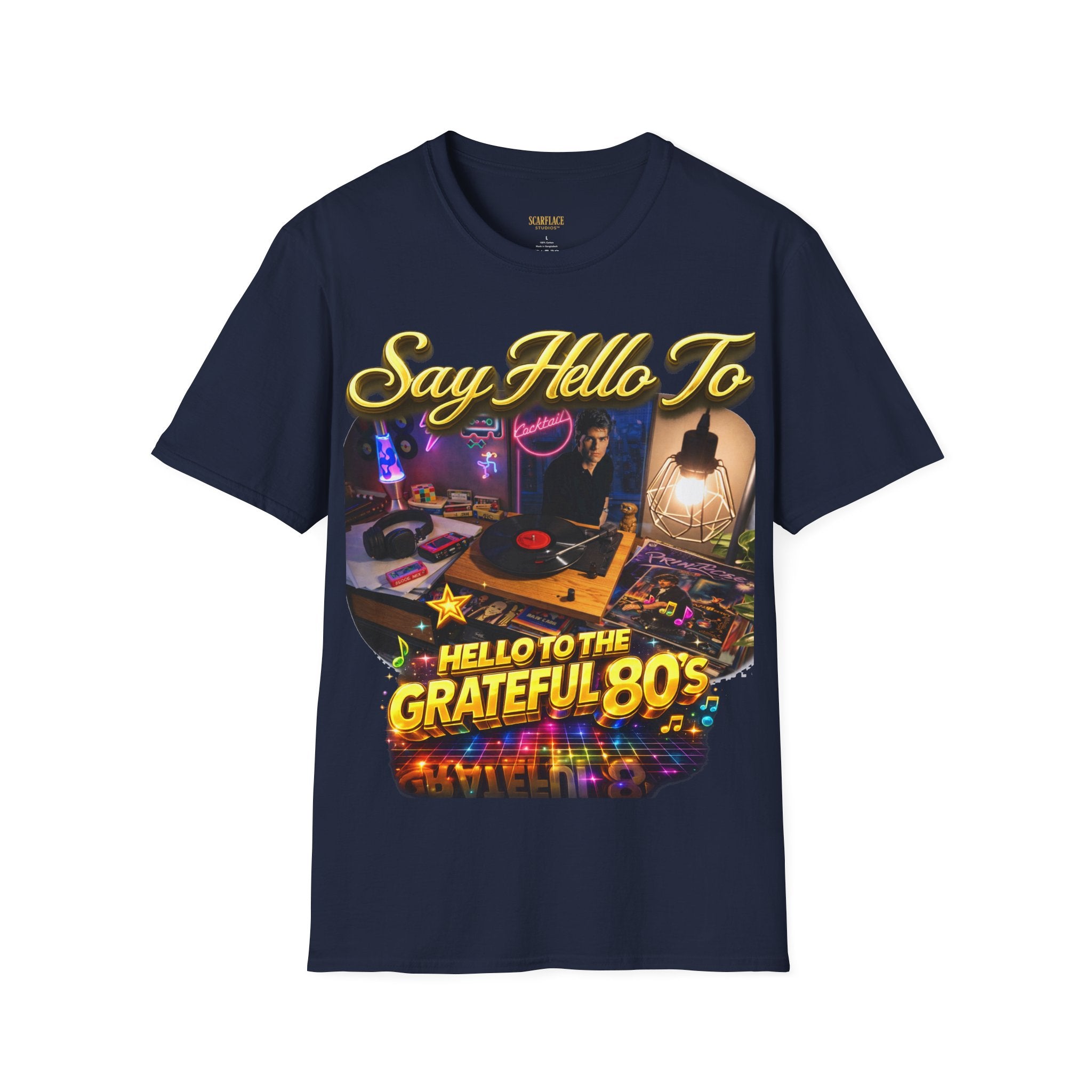 Say Hello To The Grateful 80s T-Shirt — Retro 80s Music Vintage Tee Printify