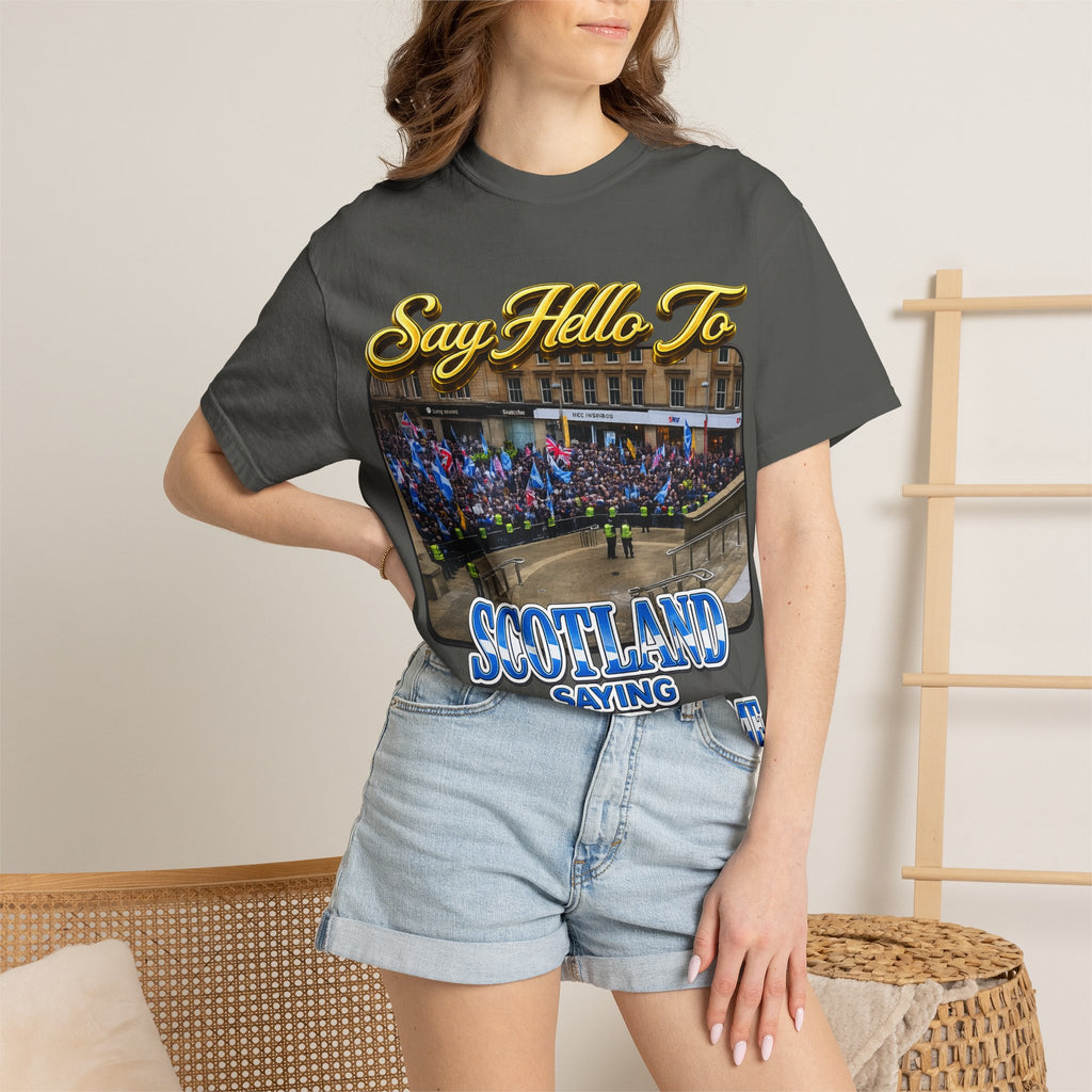 Say Hello To Scotland Saying Send Them Home T-Shirt Printify
