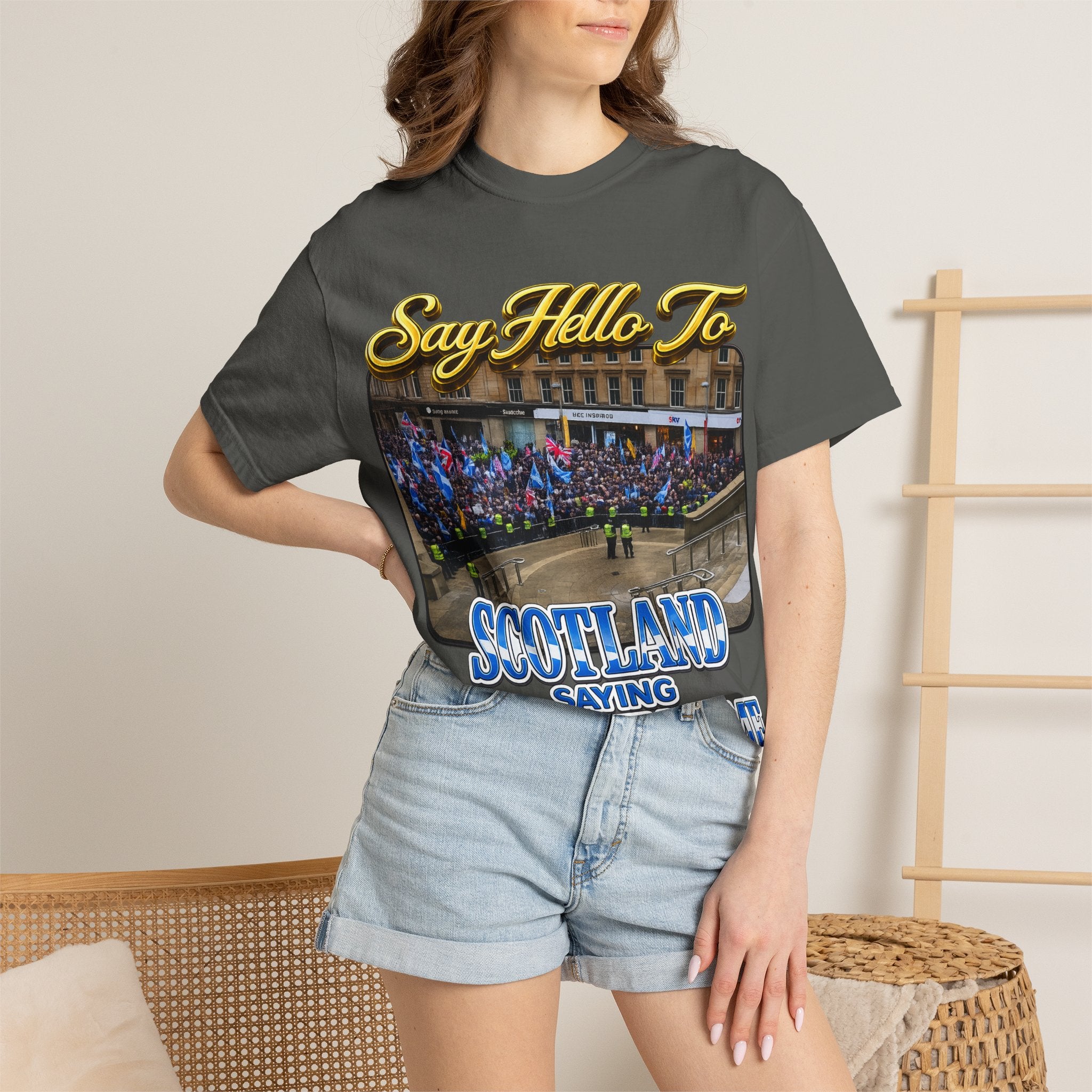 Say Hello To Scotland Saying Send Them Home T-Shirt Printify