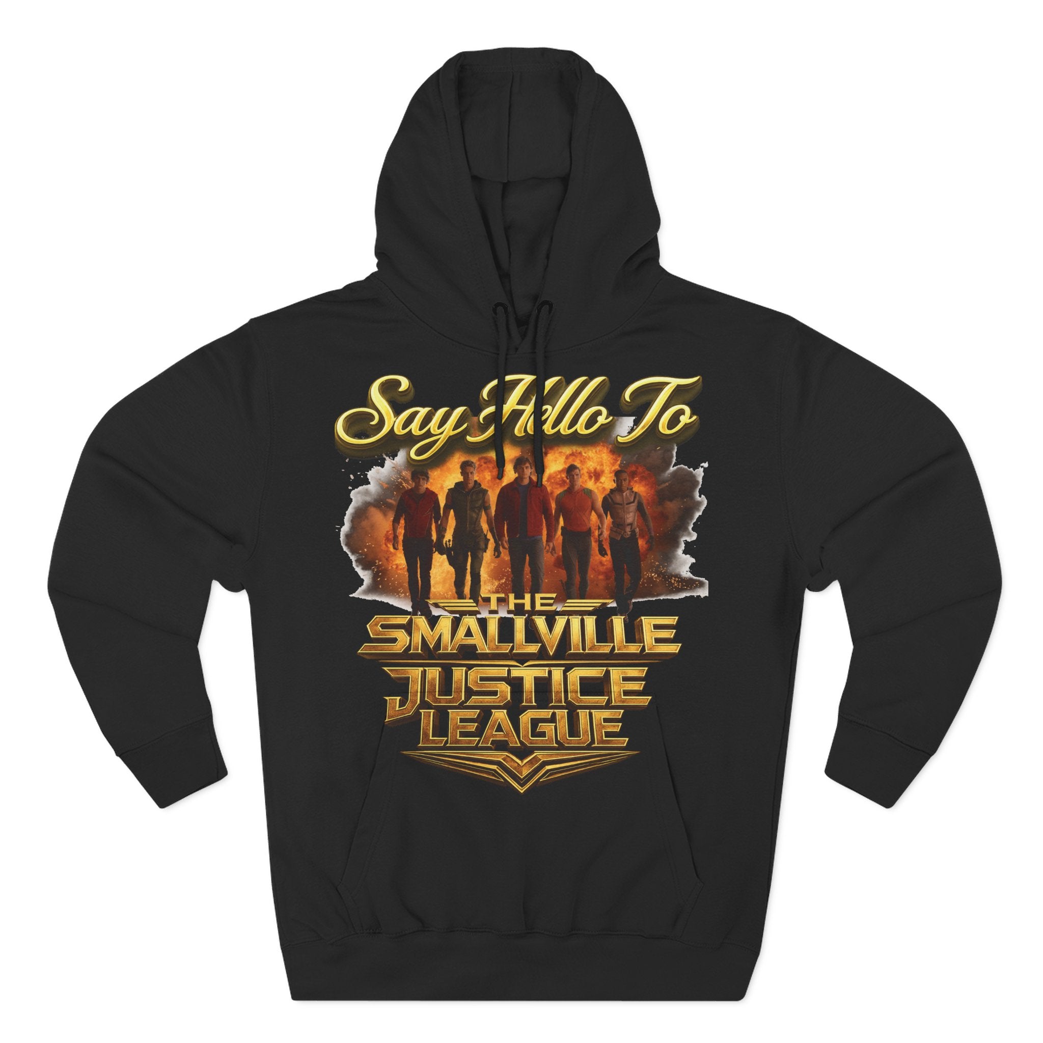 Smallville 'Say Hello To Smallville Justice League' Vintage TV Hoodie Printify
