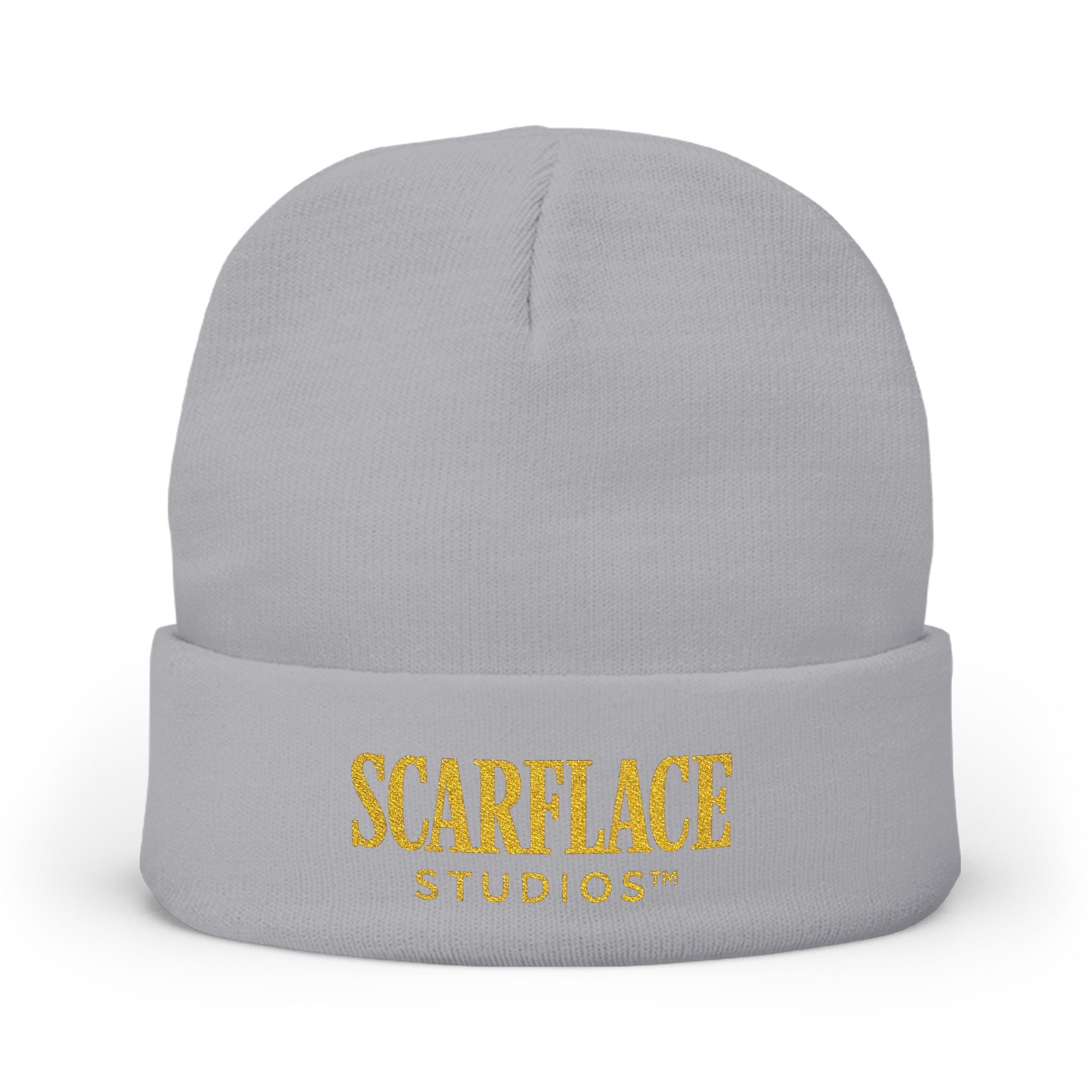 Scarface Studios Embroidered Knit Beanie Printify
