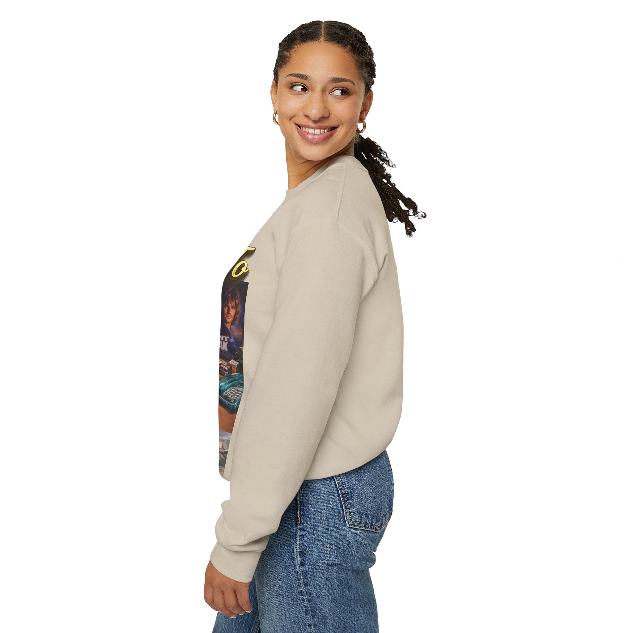 90s Nostalgia Crewneck Sweatshirt – "Say Hello To The Never Forgetful Nostalgic 90's" Printify