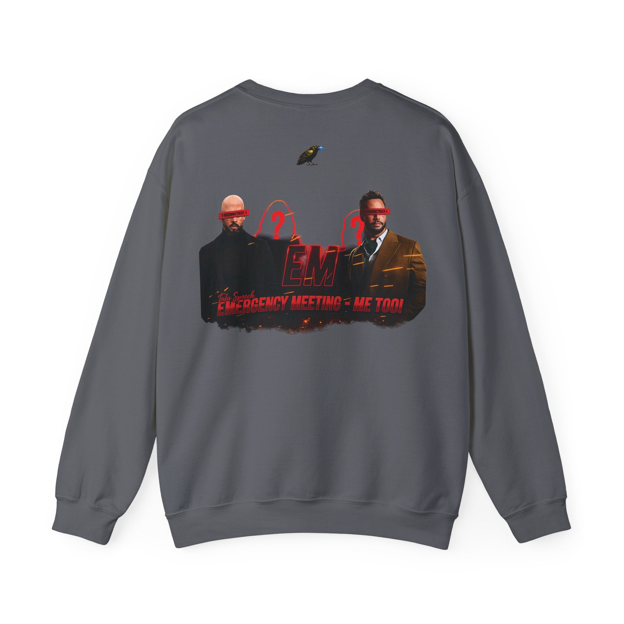 Crewneck Sweatshirt — 'Say Hello To Brotherhood' Graphic Pullover Printify