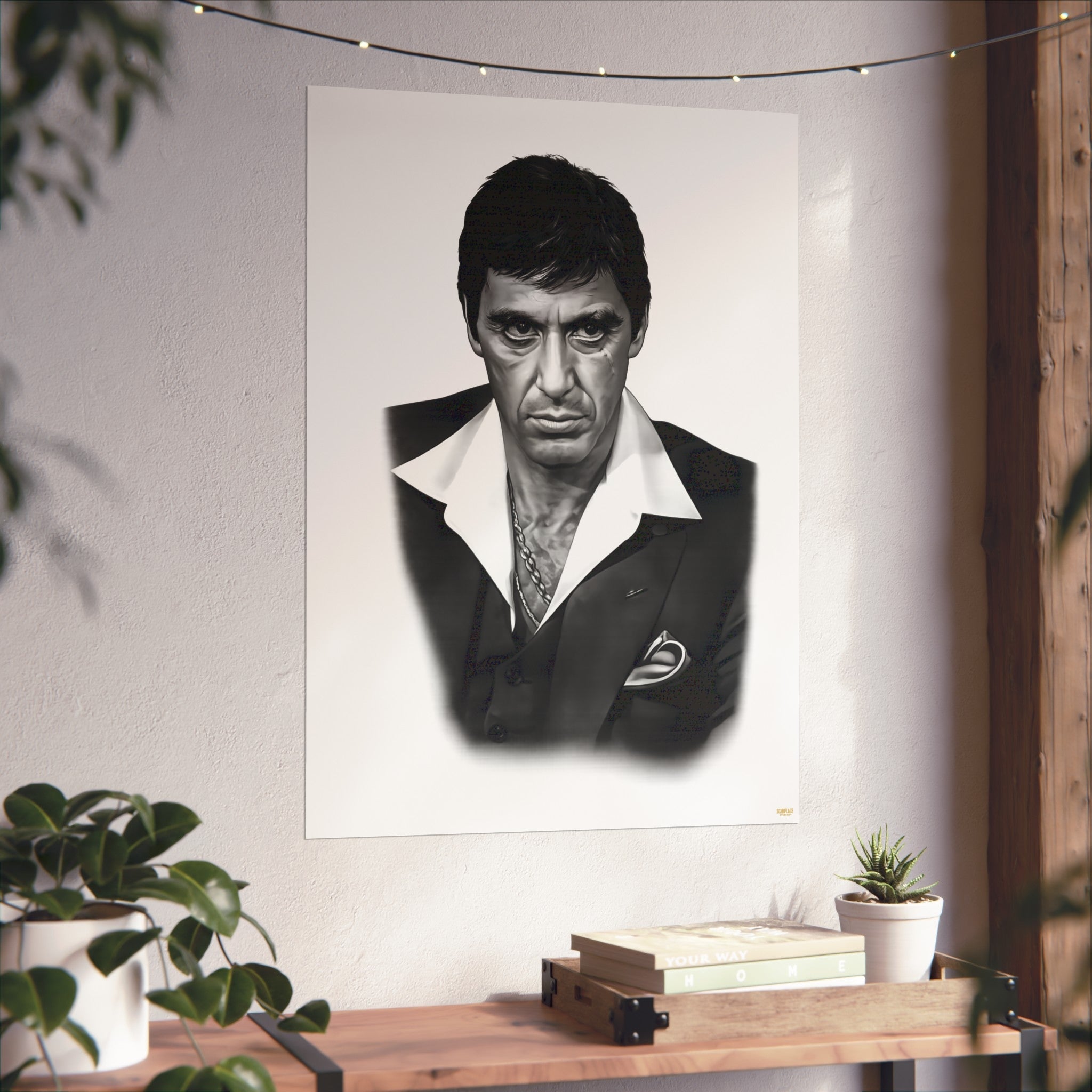 Vintage Noir Portrait Poster — Black & White Fine Art Wall Print Printify