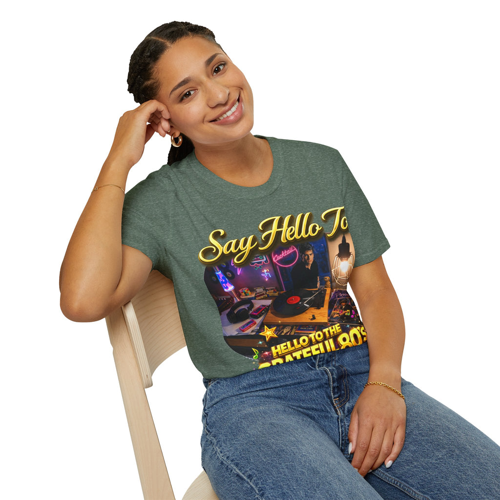 Say Hello To The Grateful 80s T-Shirt — Retro 80s Music Vintage Tee Printify