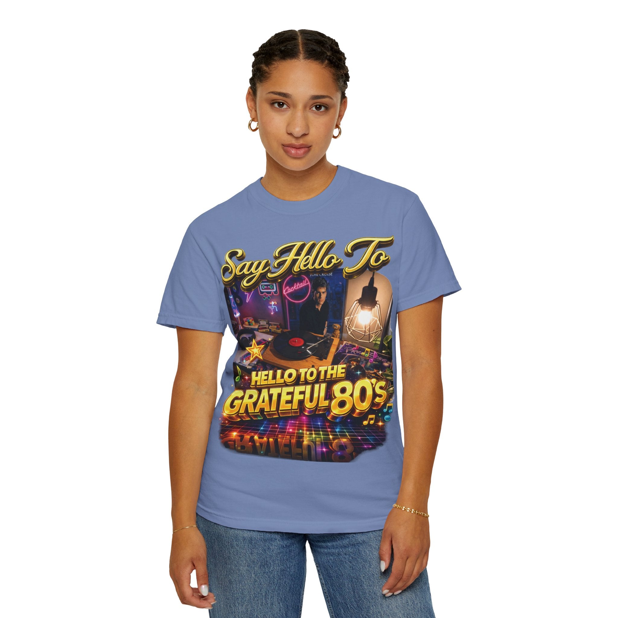 Hello to the Grateful 80s T-Shirt — Retro 1980s Music Vintage Tee Printify