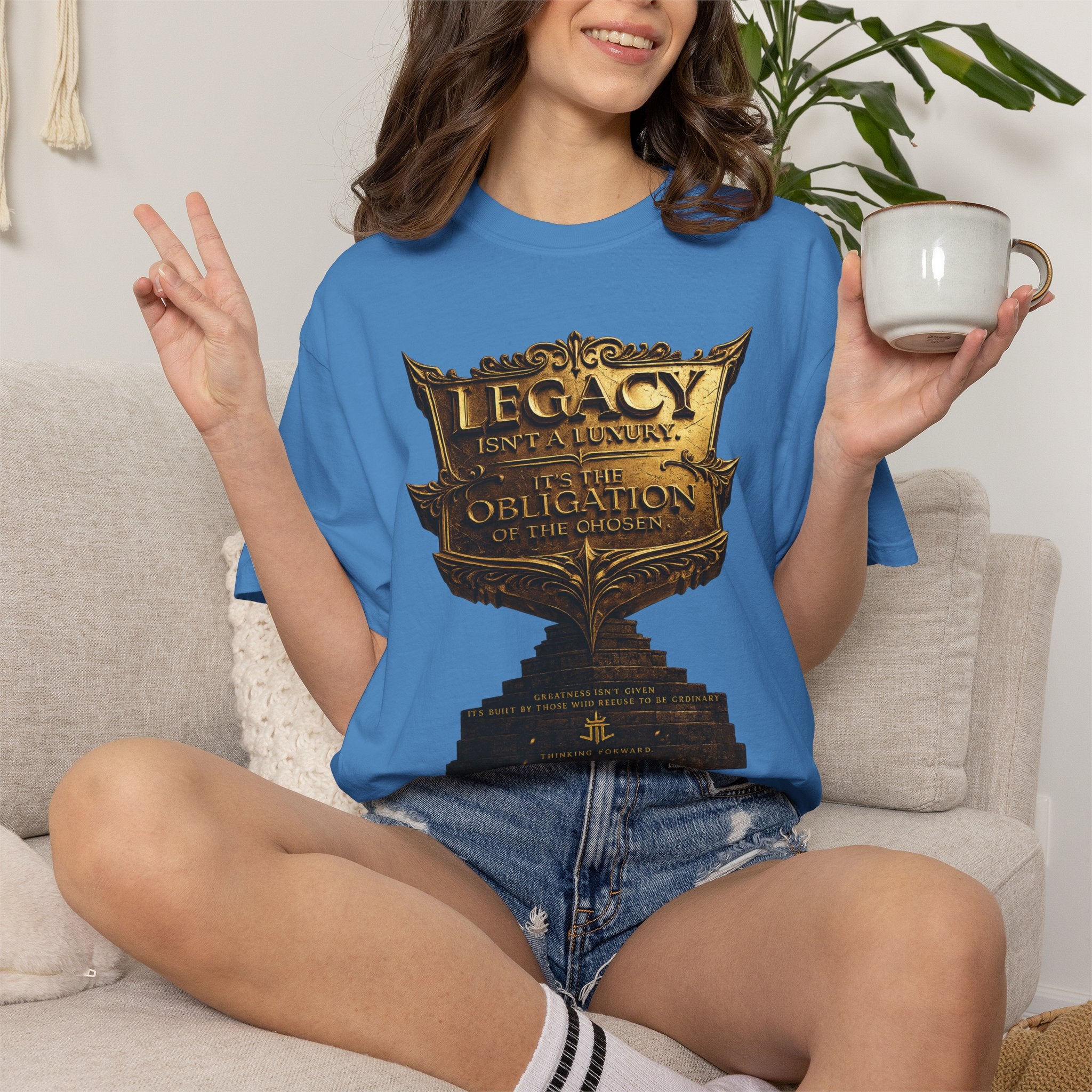 Legacy & Honor Trophy T-Shirt – "Legacy is an Obligation" Graphic Tee Printify