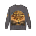 Discipline Builds Freedom Crewneck Sweatshirt – Motivational Fitness & Success Pullover Printify