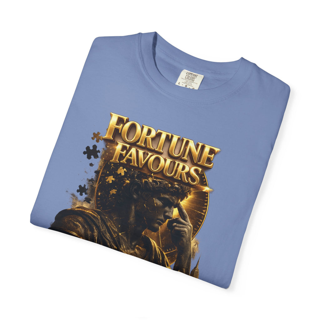 Fortune Favours Prepared Mind T-Shirt — Medieval Knight Graphic Tee Printify