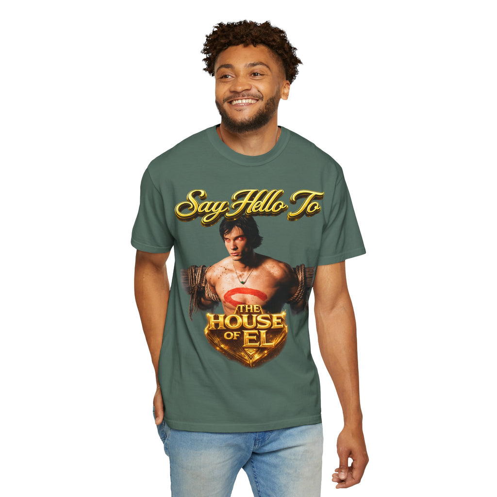 T-Shirt — Say Hello To The House of El Graphic Tee Printify