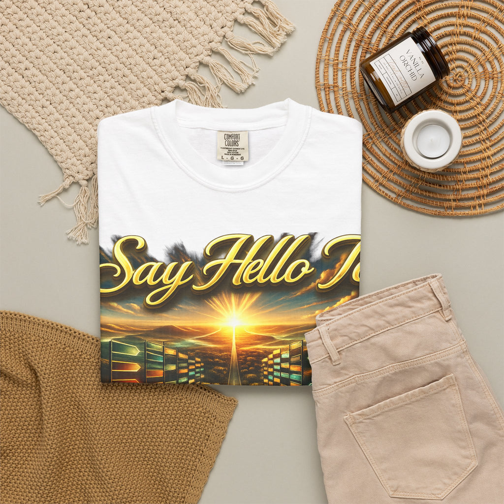 Say Hello To The Unwritten Book Of The Road T-Shirt Printify