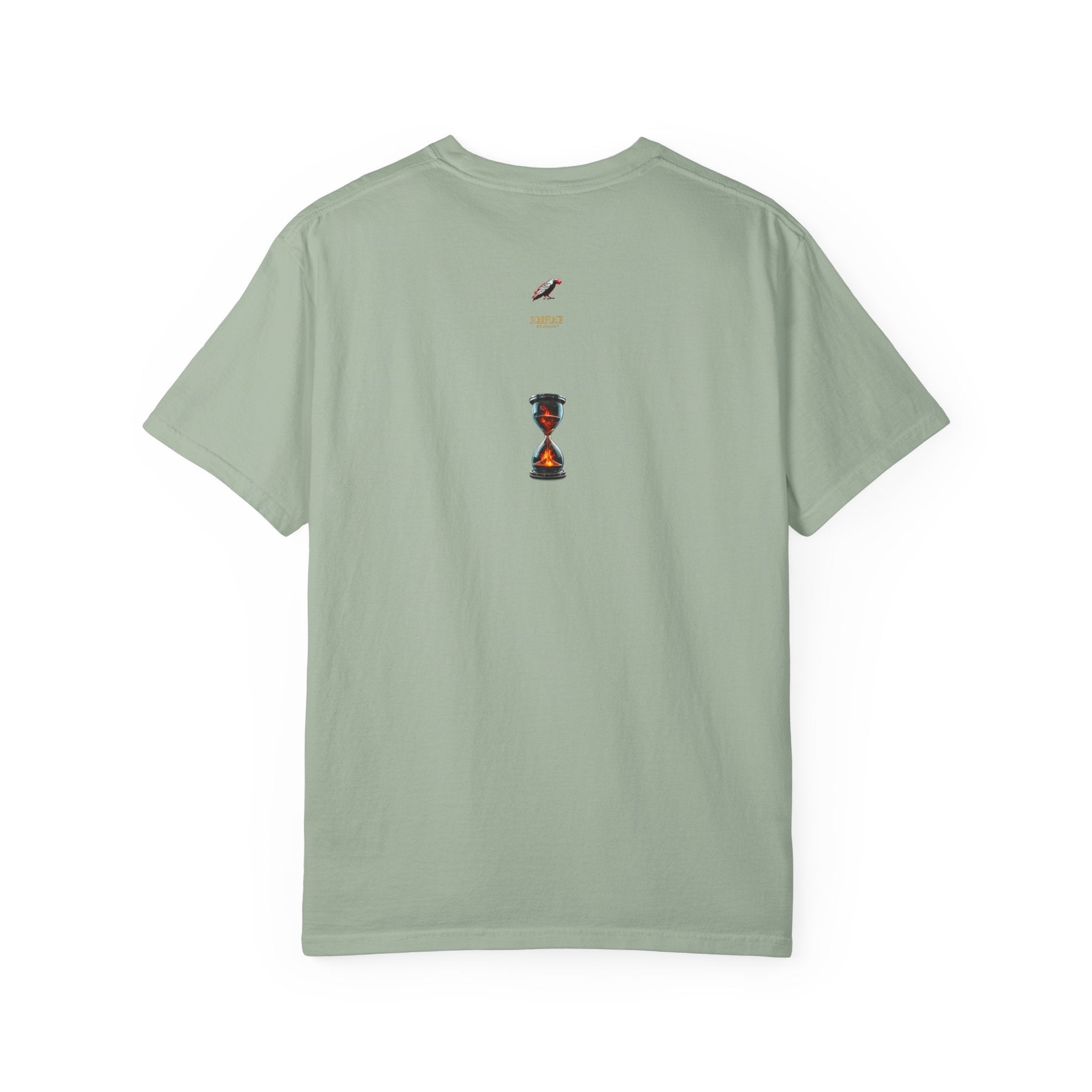Say Hello To Time Hourglass Graphic T-Shirt — "The Only Conceivable Consistency Is Time" Printify