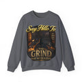 The Grind That Never Sleeps Crewneck Sweatshirt — Motivational Hustle Sweatshirt Printify