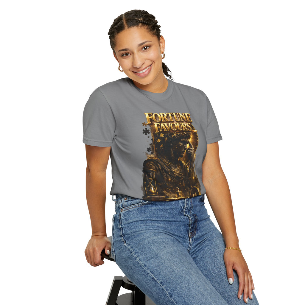 Fortune Favours Prepared Mind T-Shirt — Medieval Knight Graphic Tee Printify